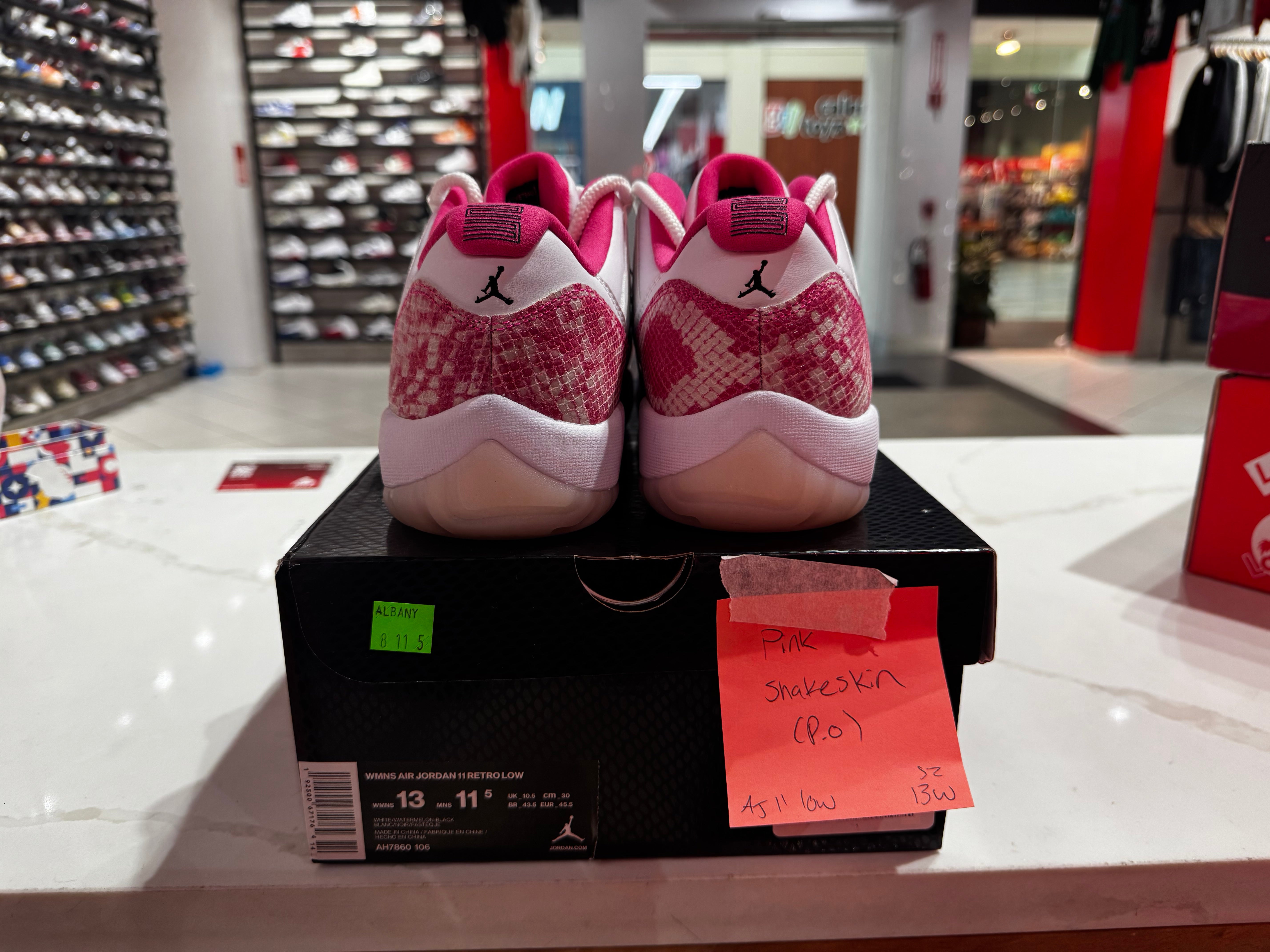 PRE OWNED Jordan 11 Retro Low Pink Snakeskin (2019) (Women's)