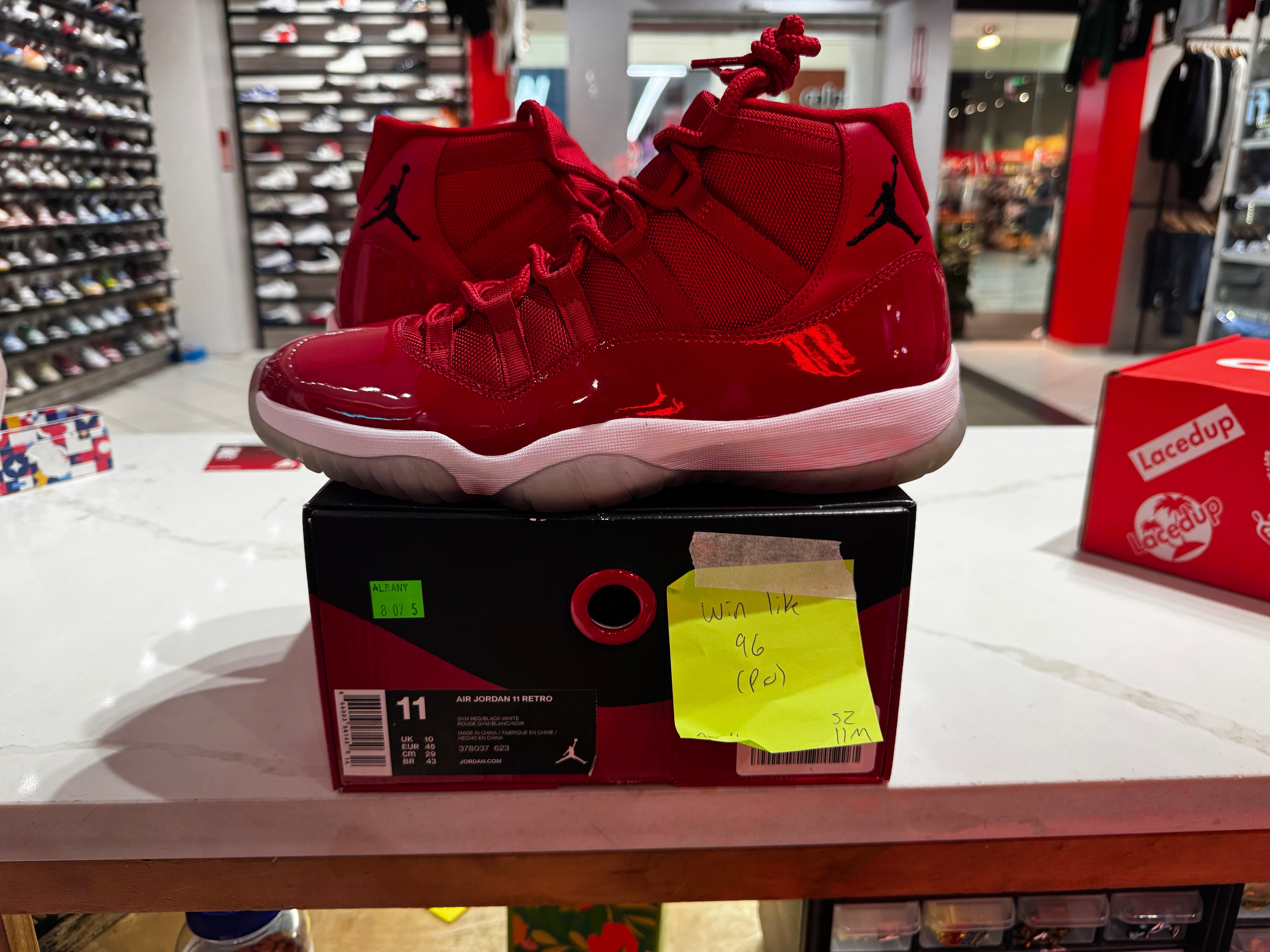 PRE OWNED Jordan 11 Retro Win Like 96