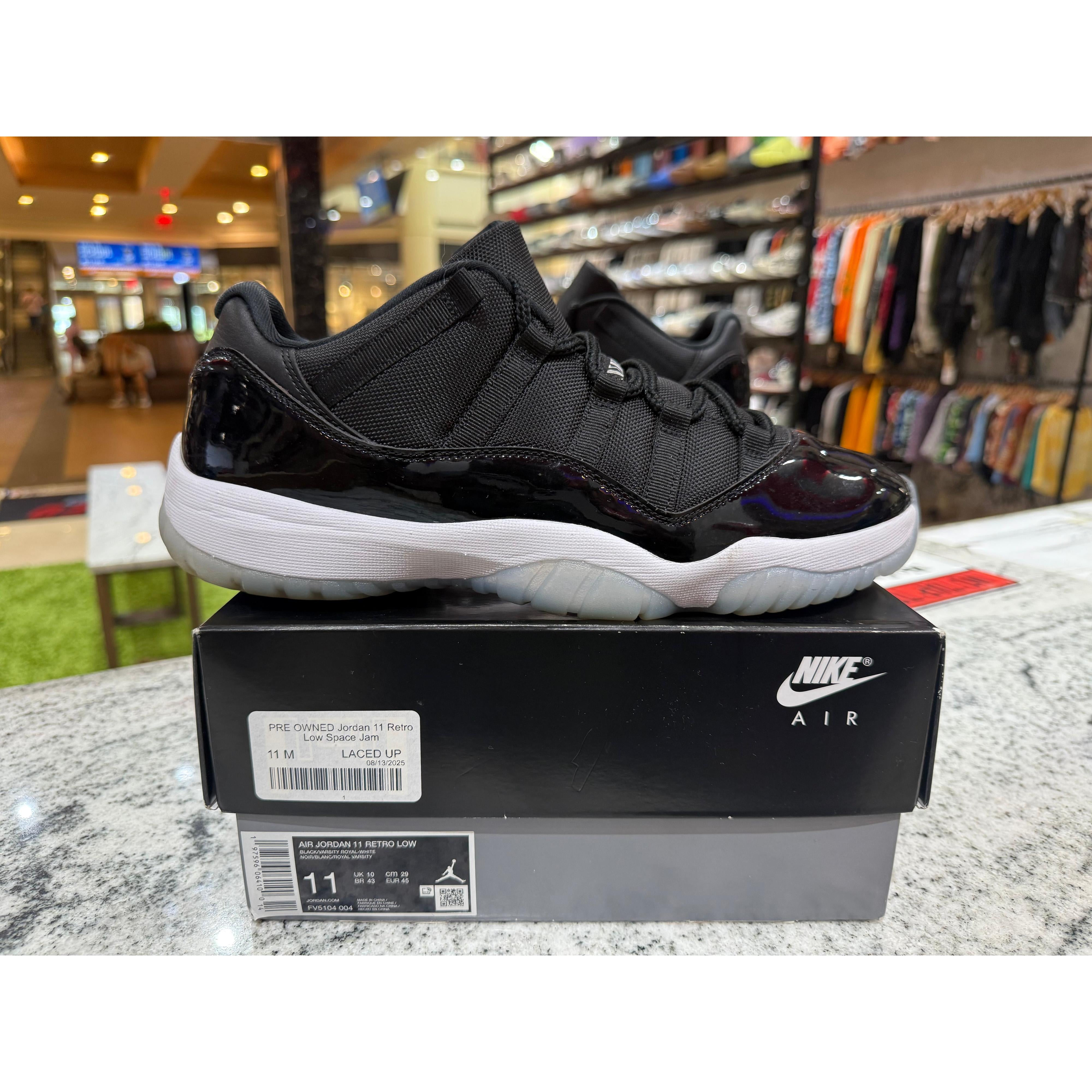 PRE OWNED Jordan 11 Retro Low Space Jam