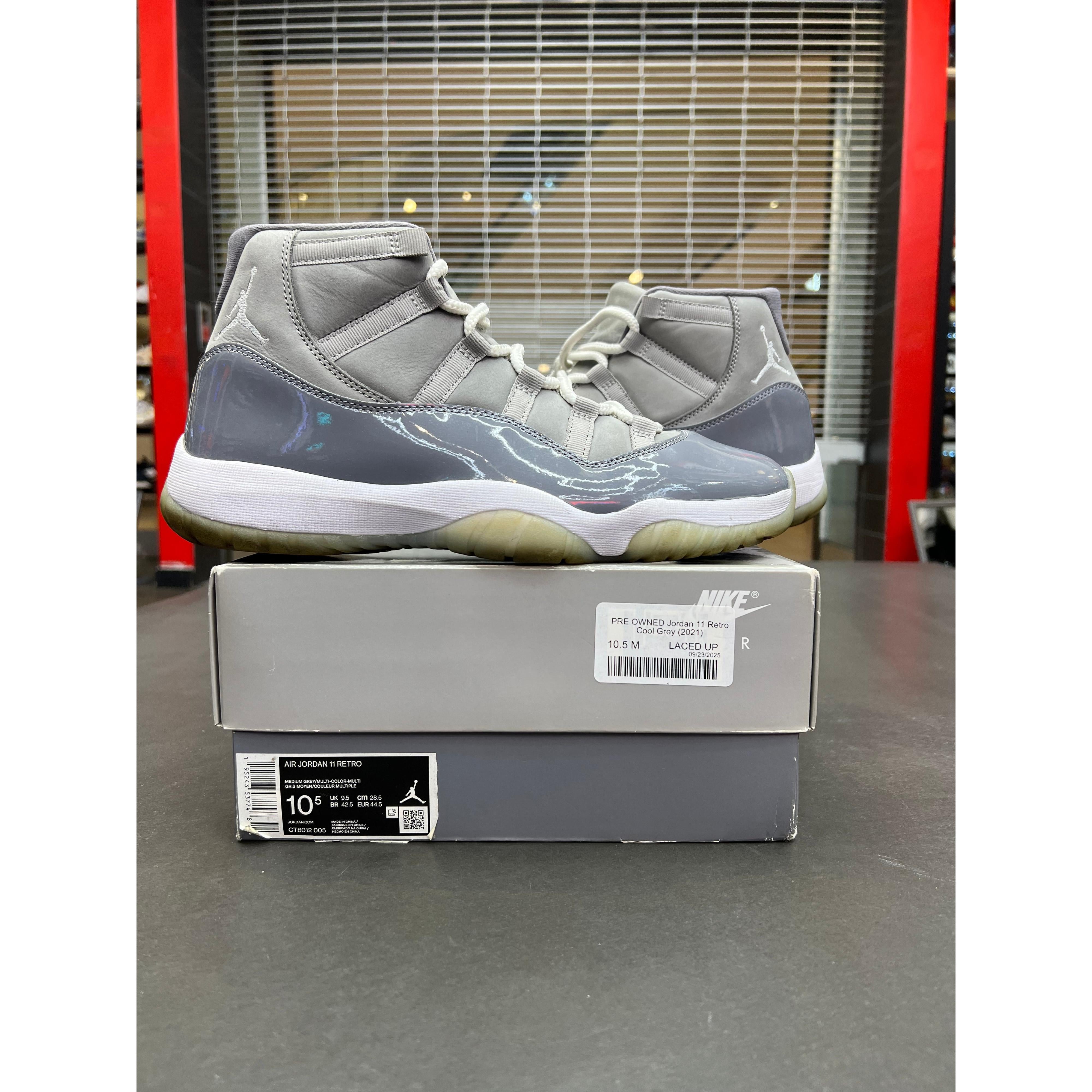 PRE OWNED Jordan 11 Retro Cool Grey (2021)