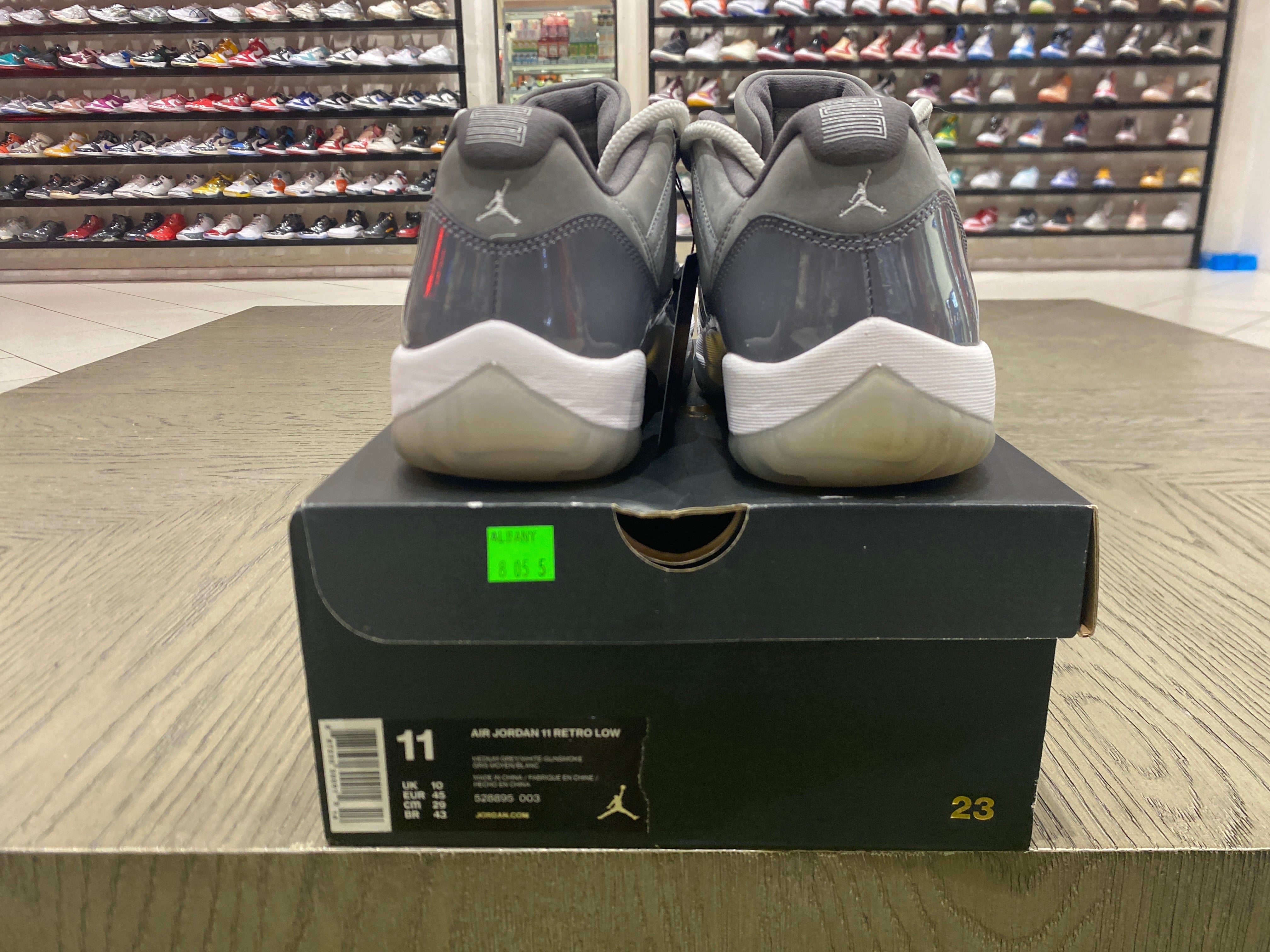 PRE OWNED Jordan 11 Retro Low Cool Grey
