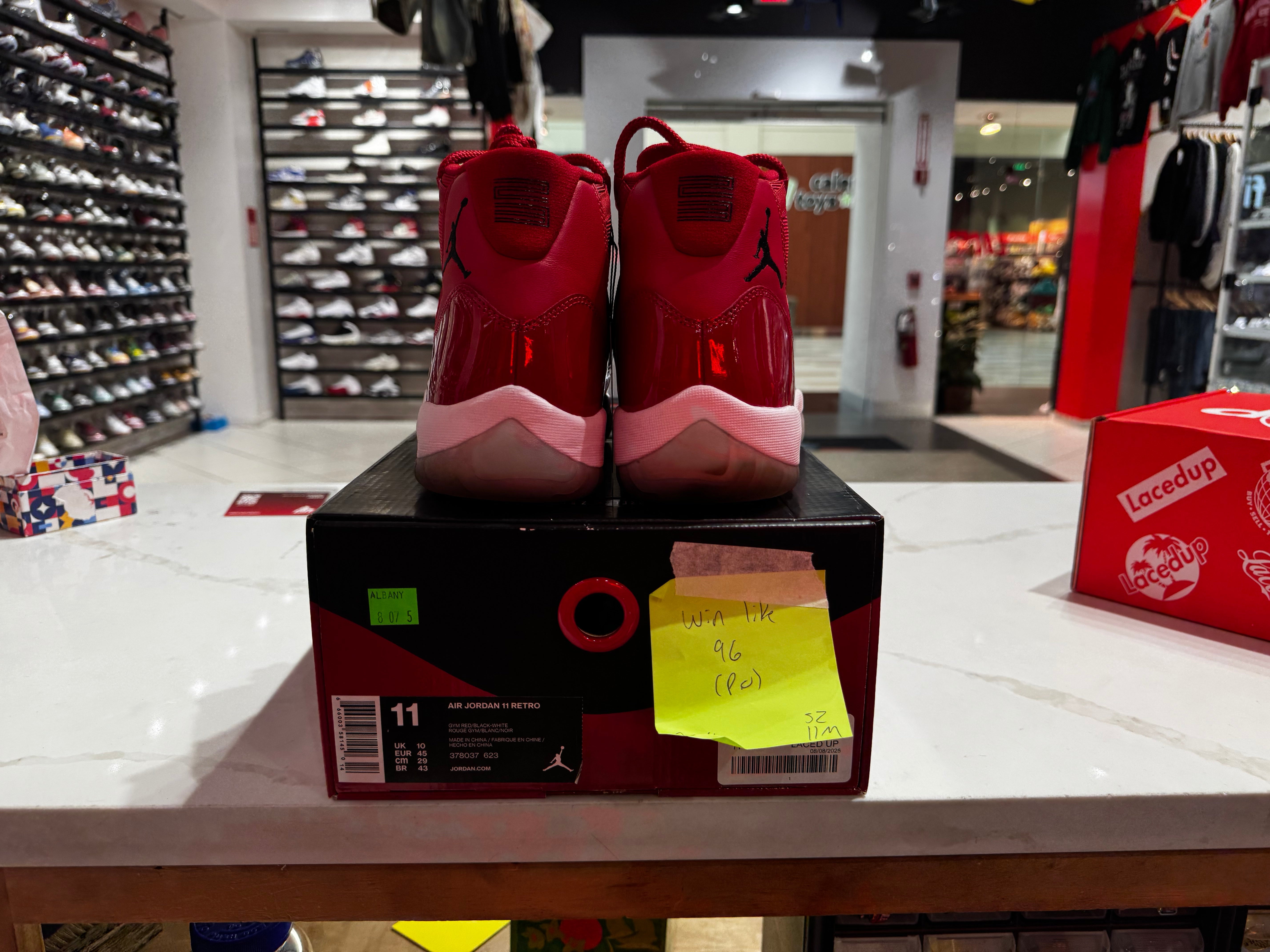 PRE OWNED Jordan 11 Retro Win Like 96