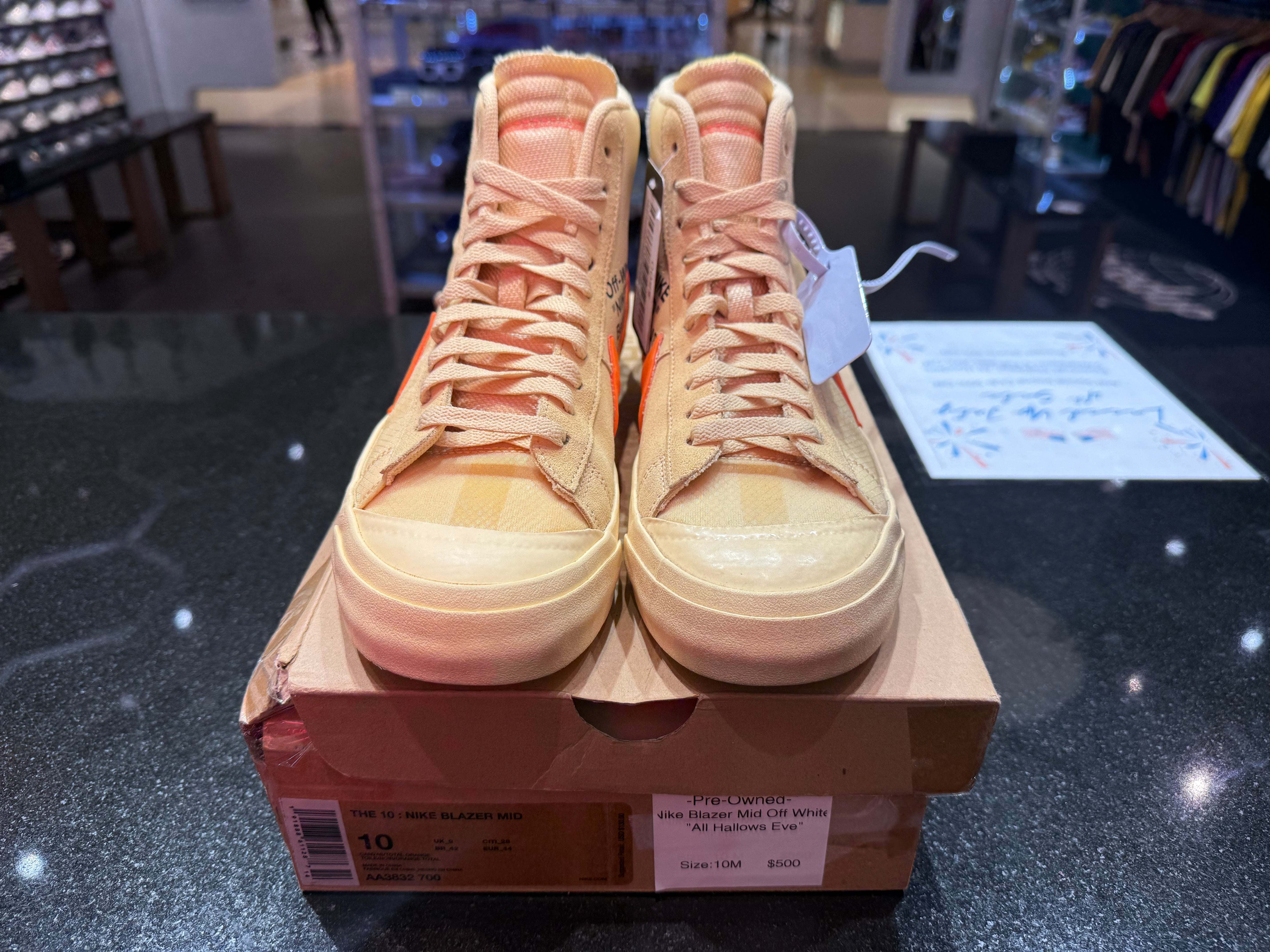 PRE OWNED Nike blazer mid off-white all hallow's eve