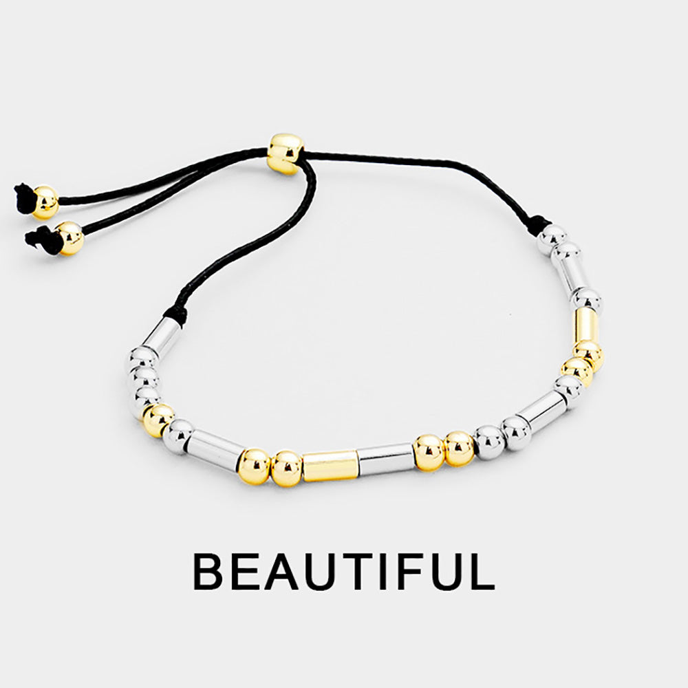 BEAUTIFUL Morse Code Cinch Bracelet