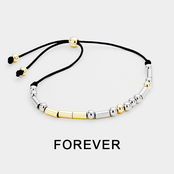 FOREVER Morse Code Cinch Bracelet