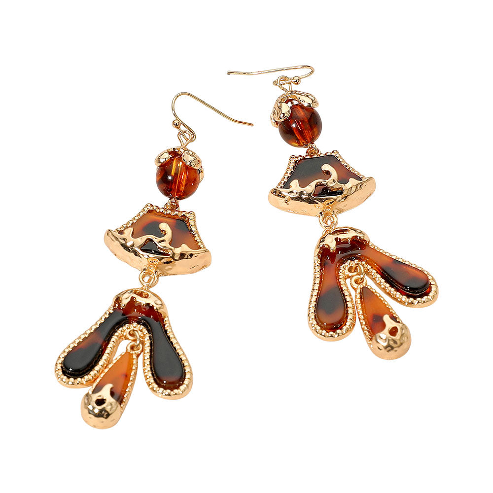 Abstract Sculpted Dop Earrings