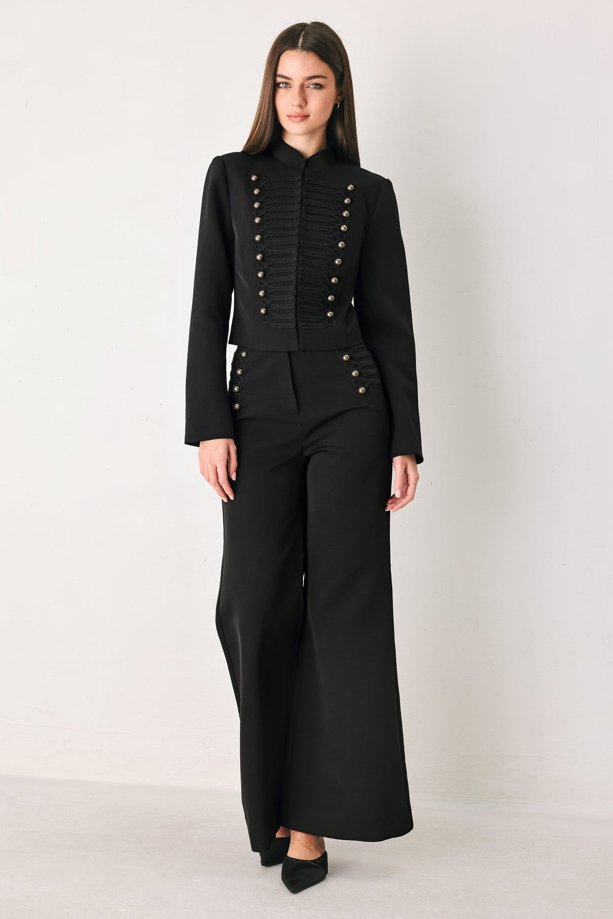 COMMAND NOIR BLACK MILITARY JACKET