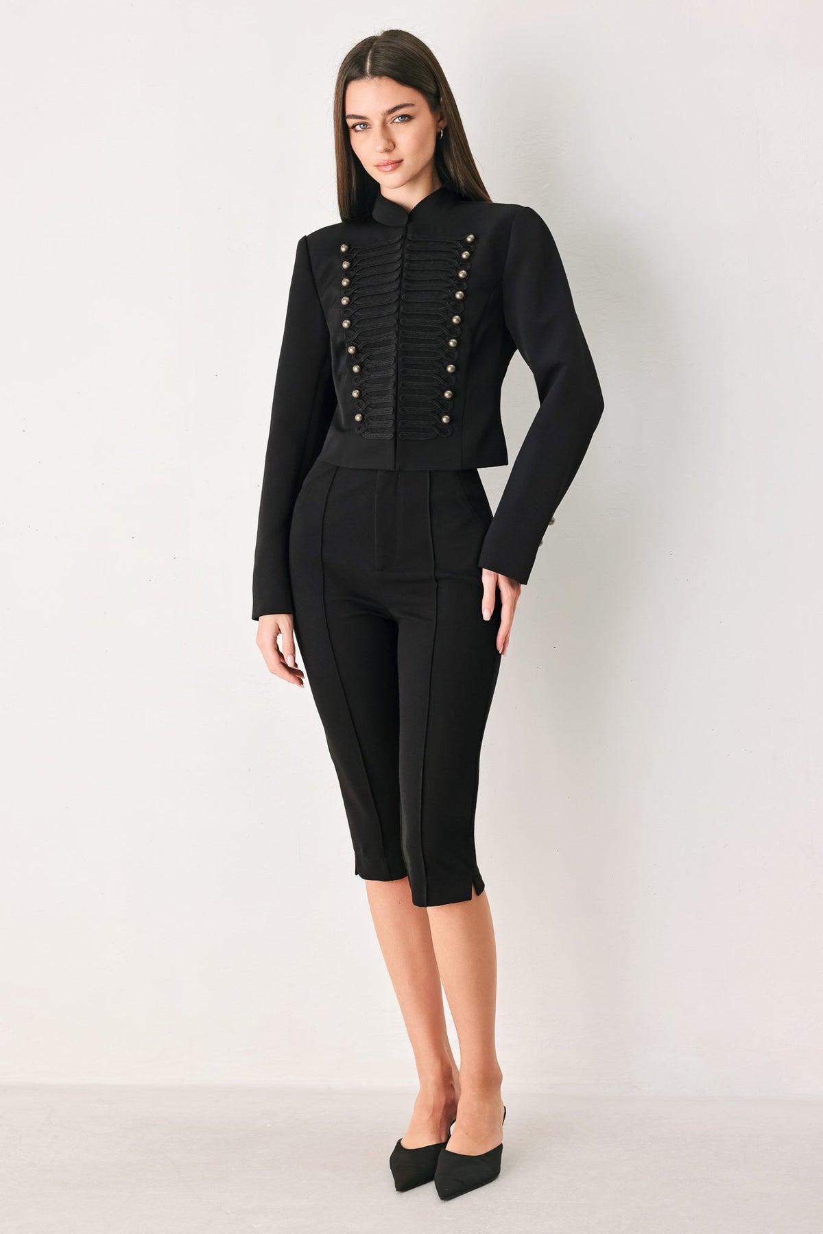 COMMAND NOIR BLACK MILITARY JACKET