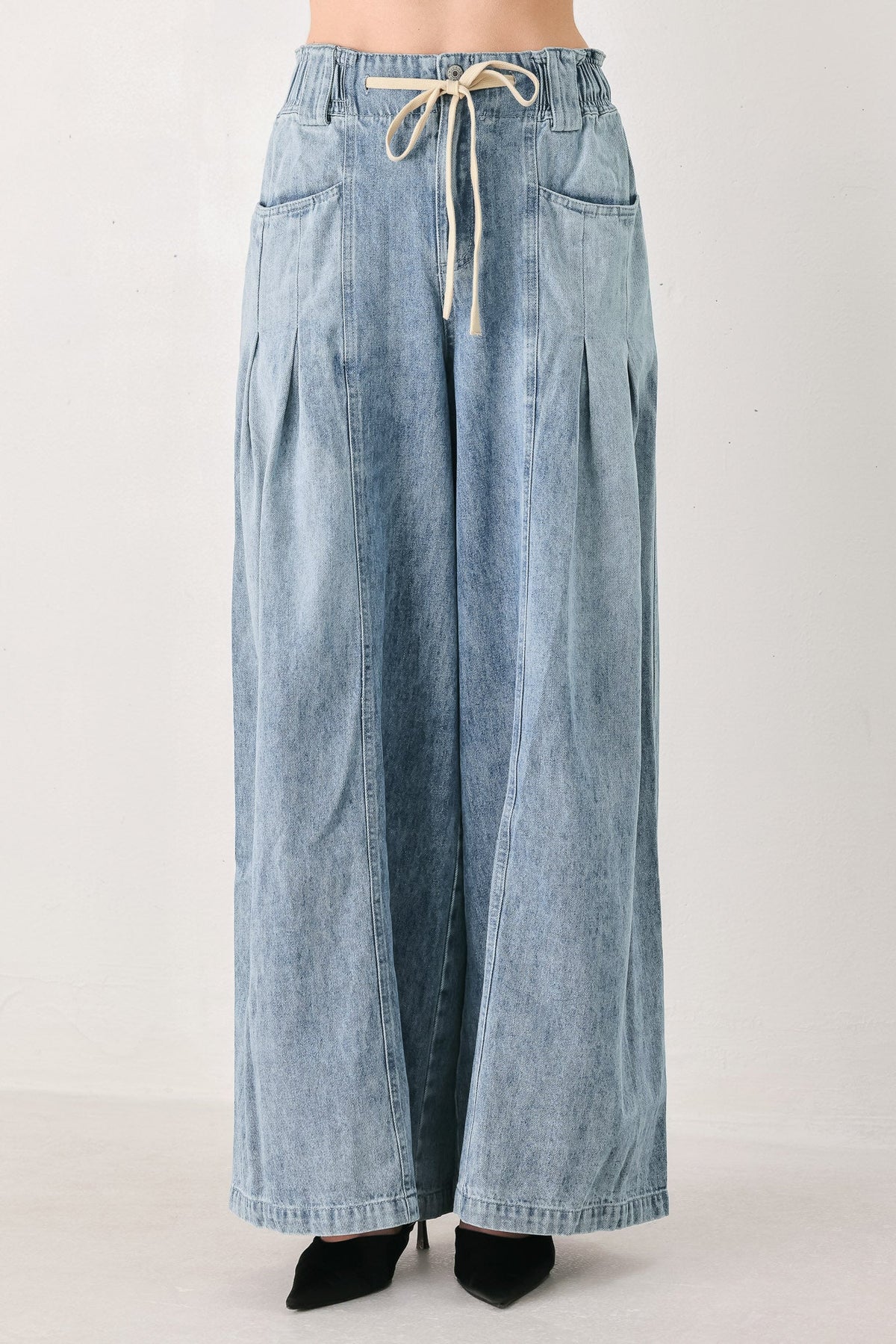 CALM & COLLECTED BLUE DENIM PANTS
