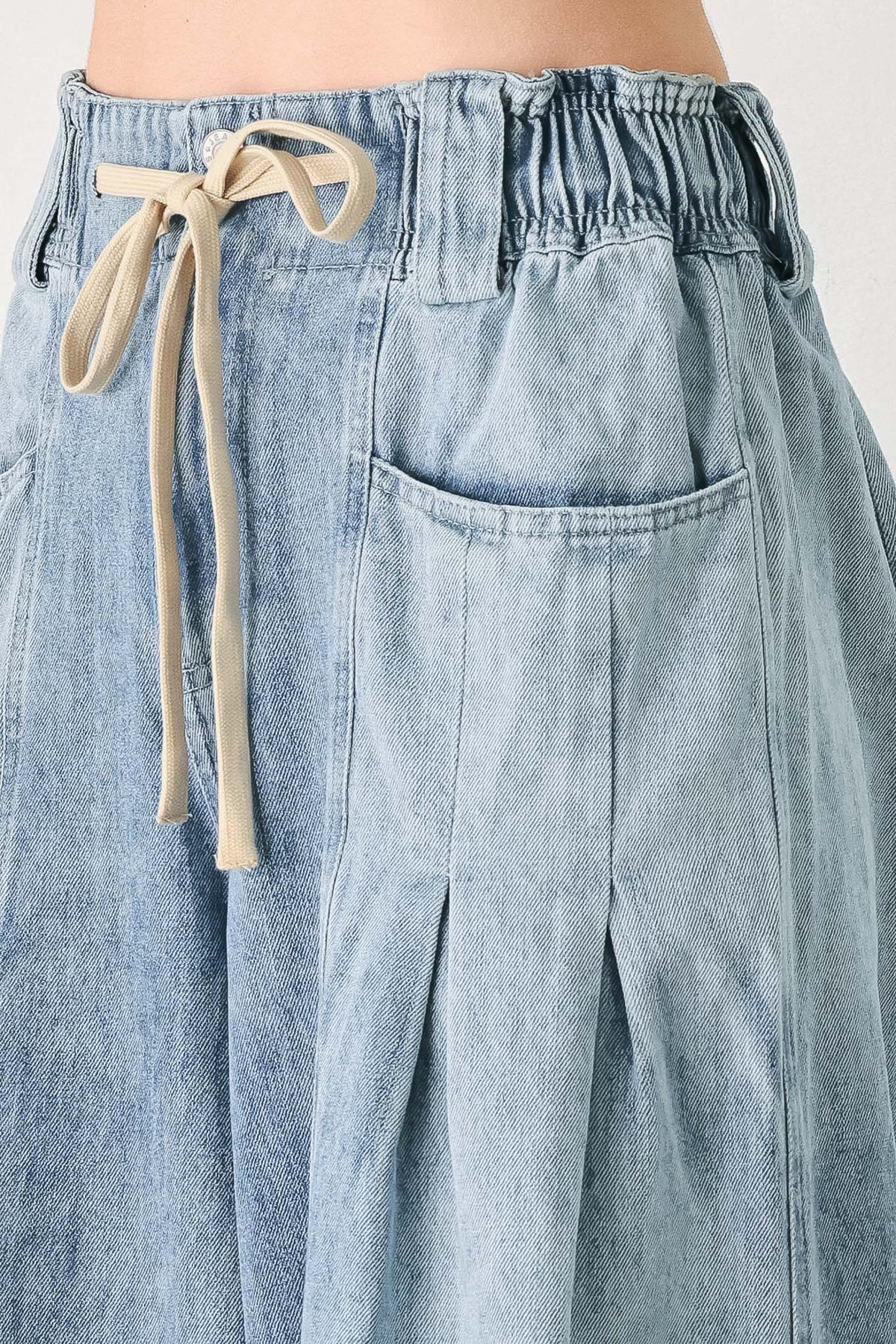 CALM & COLLECTED BLUE DENIM PANTS