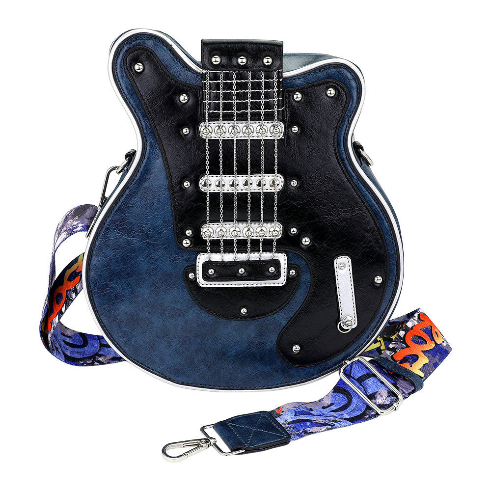 Electronic Guitar Shaped Crossbody Bag