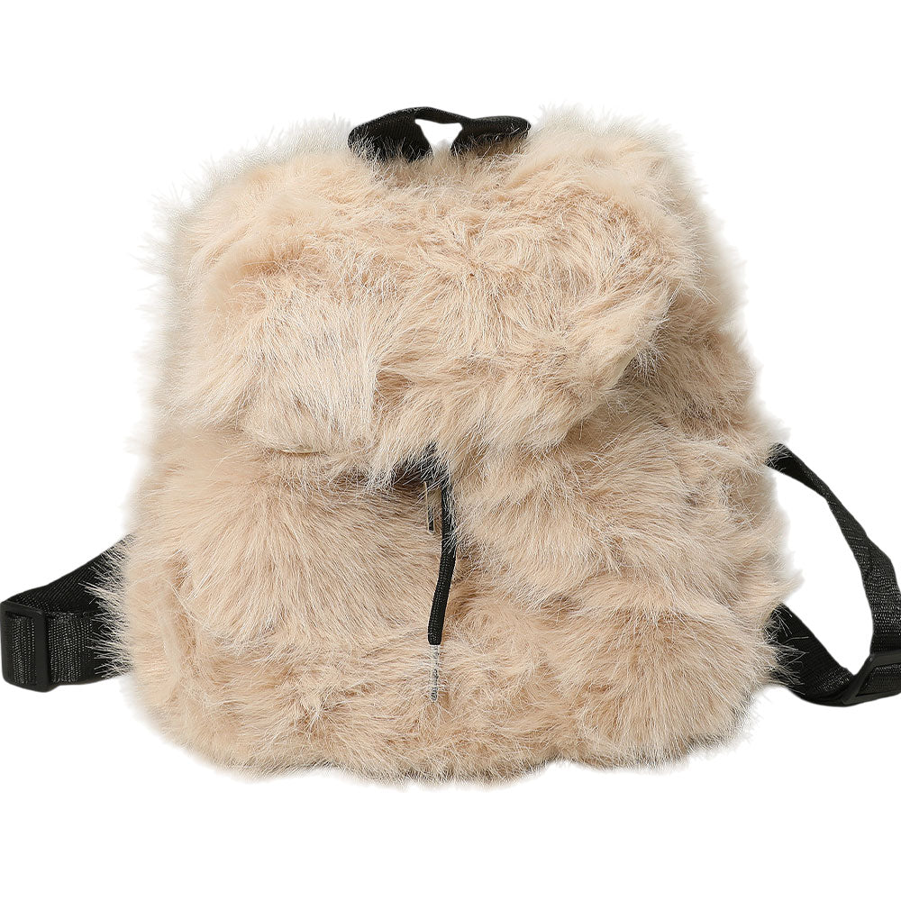 Faux Fur Cozy Backpack