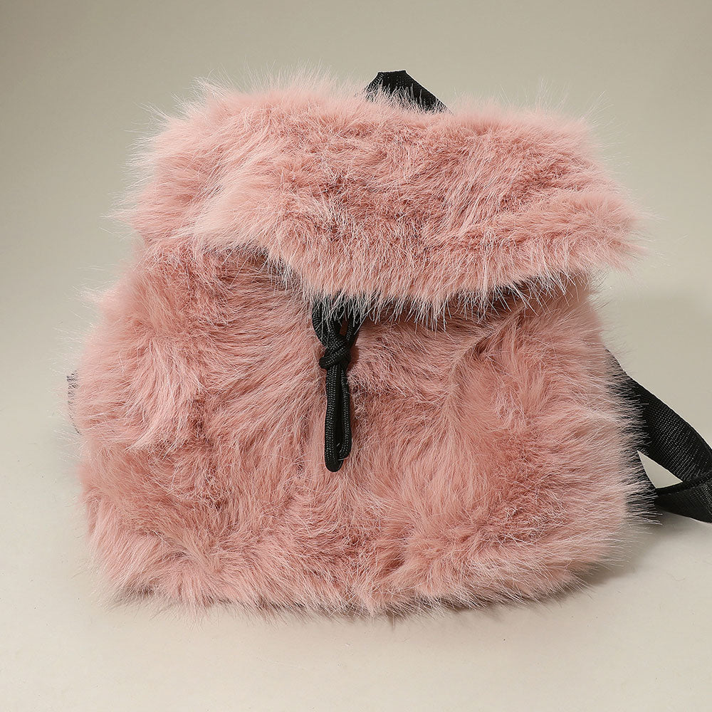 Faux Fur Cozy Backpack