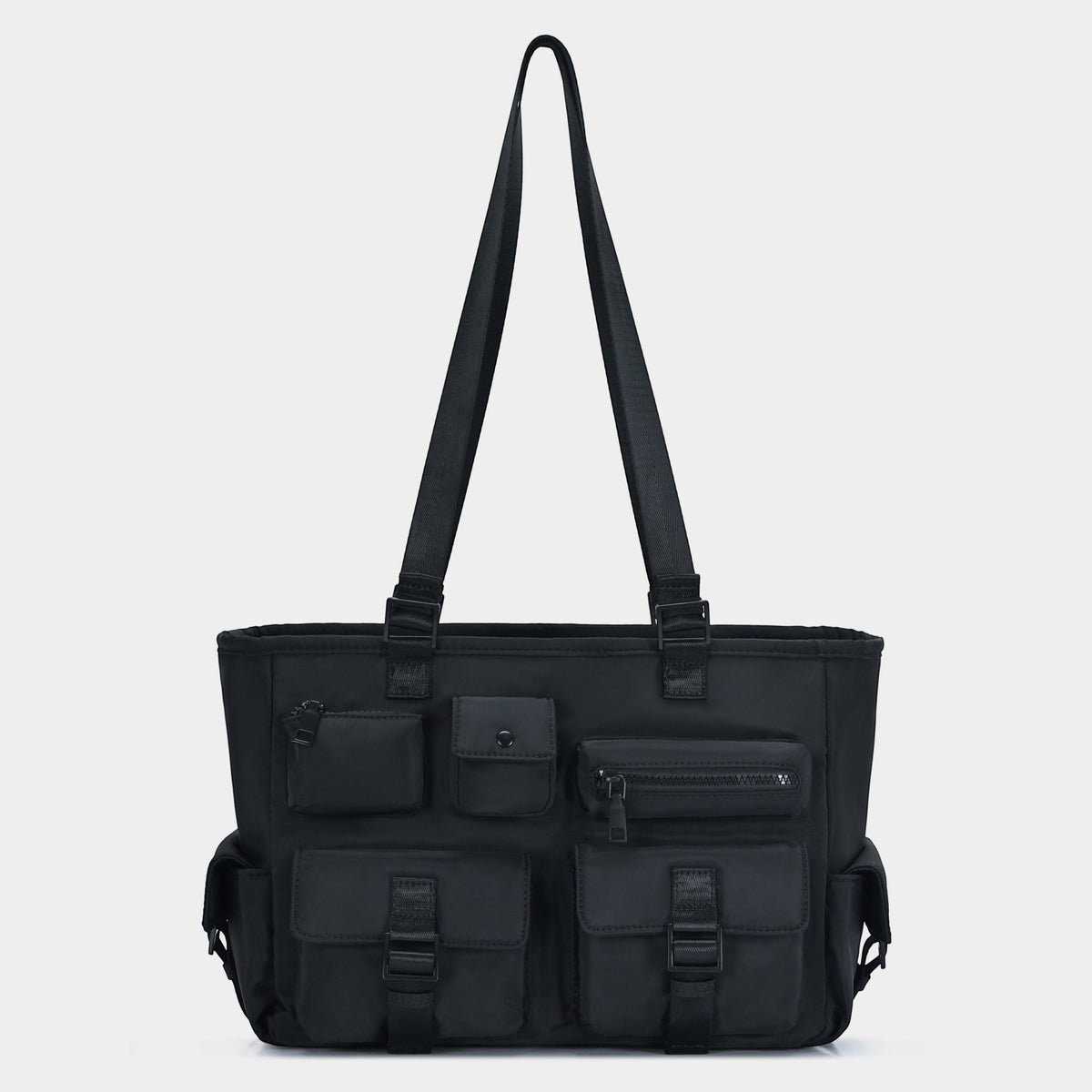 Multi Pocket Utility Shoulder Tote Bag