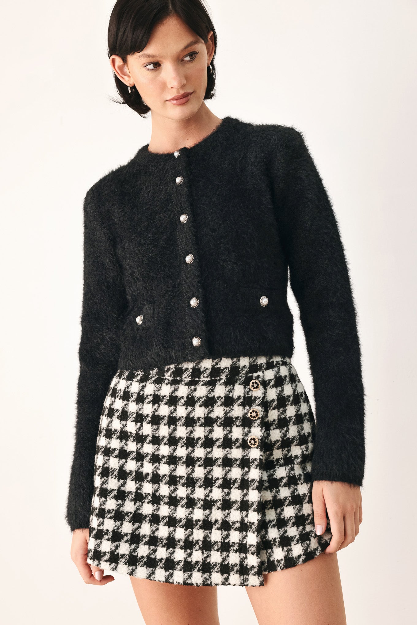 POLISHED MOMENTS CROPPED CARDIGAN