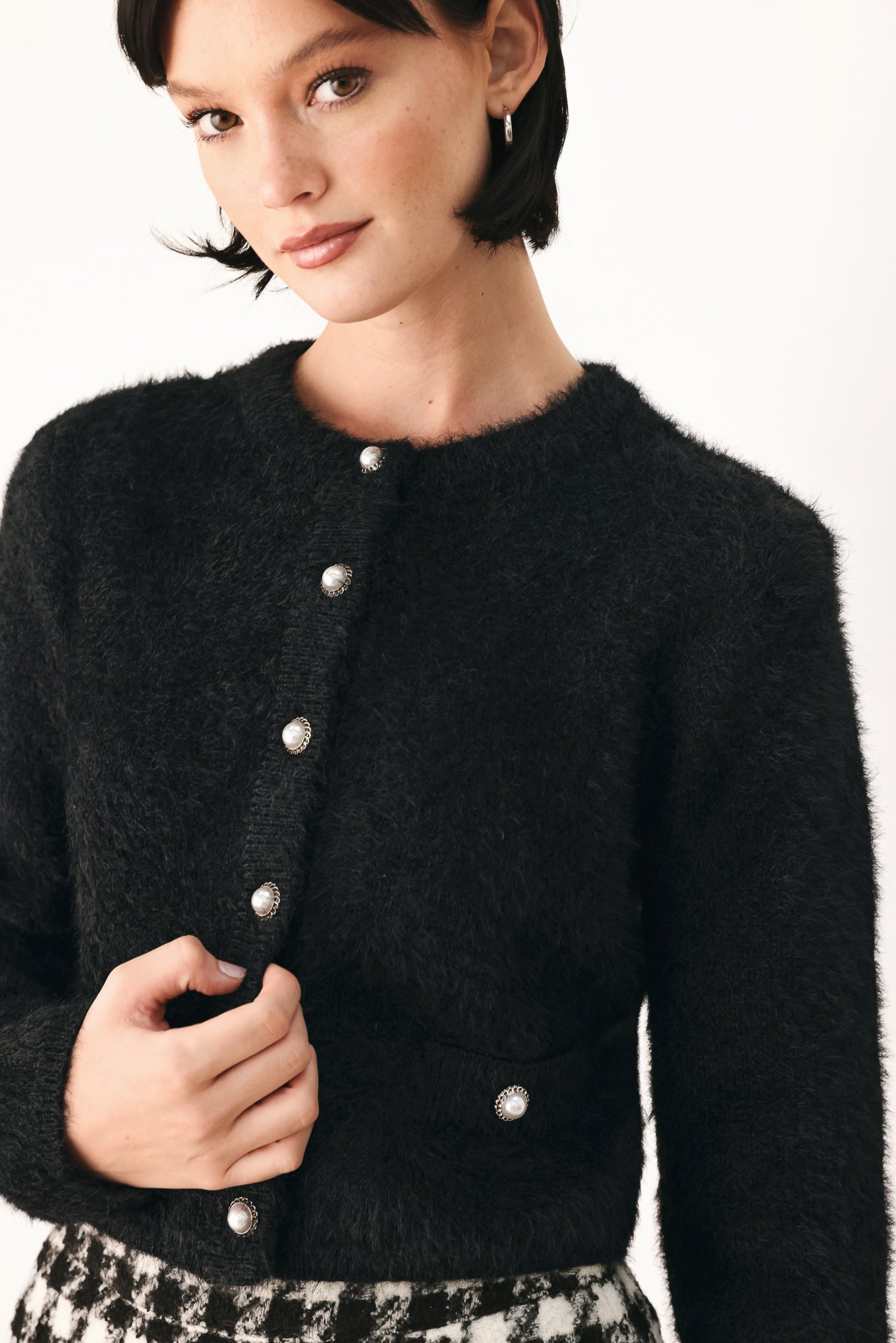 POLISHED MOMENTS CROPPED CARDIGAN