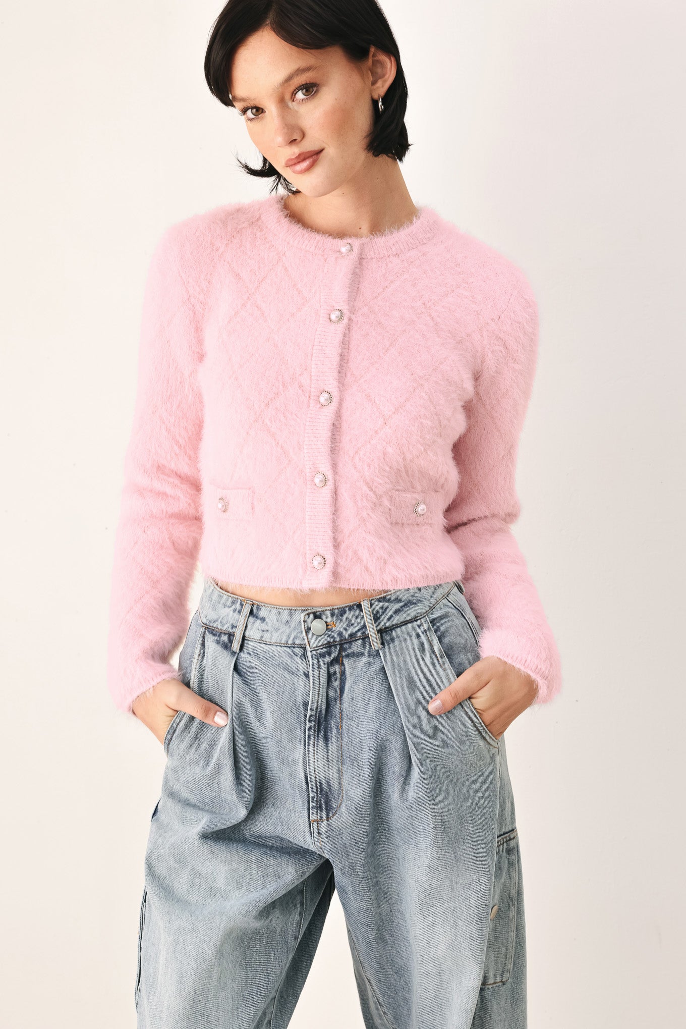 POLISHED MOMENTS CROPPED CARDIGAN
