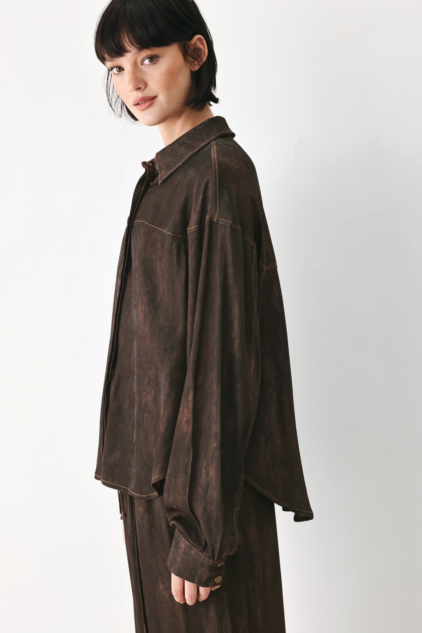 SABLE LOUNGE WOVEN TOP