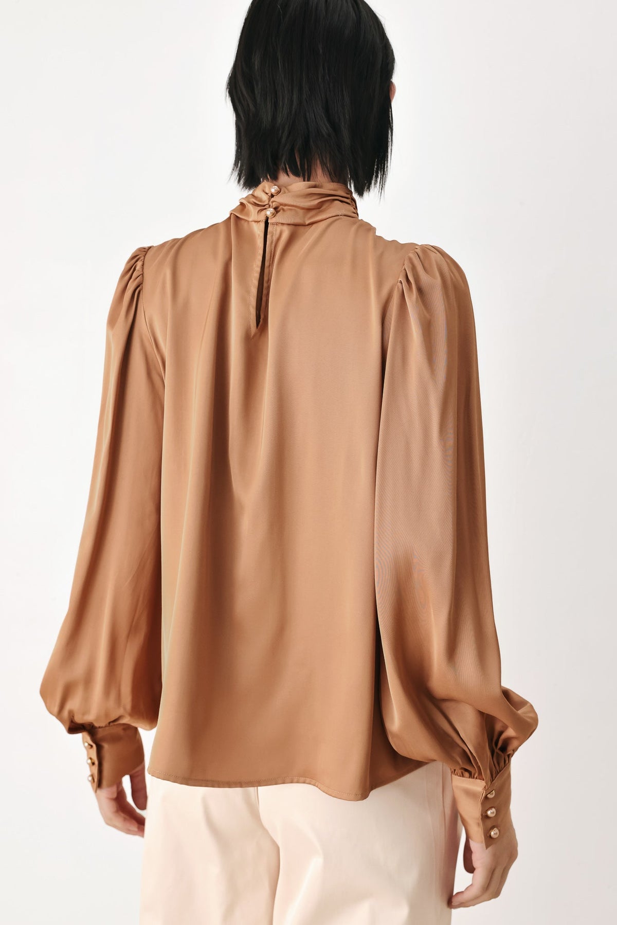 GOLDEN HOUR HIGH NECK BLOUSE