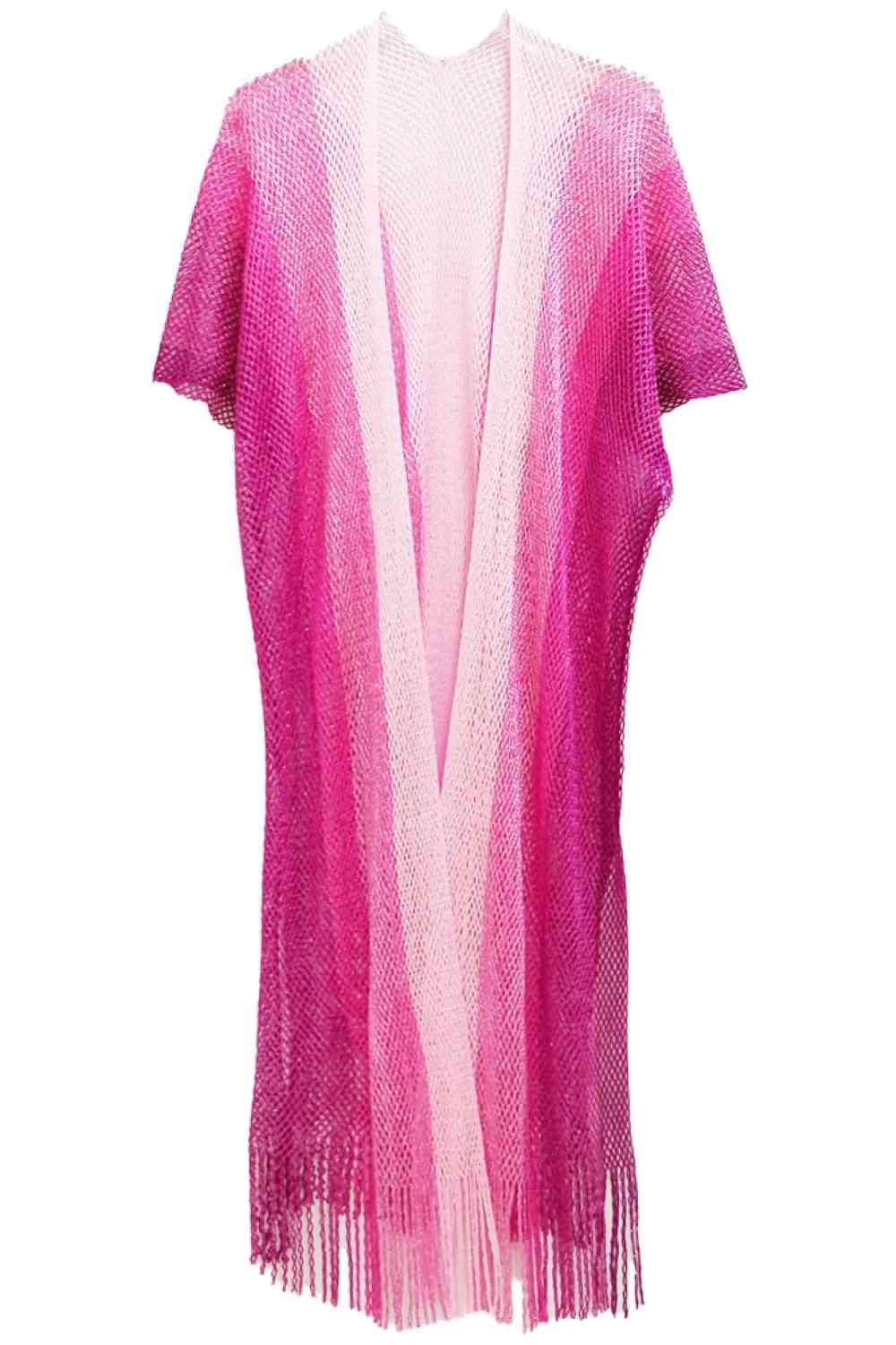 Two Tone Lurex Kimono