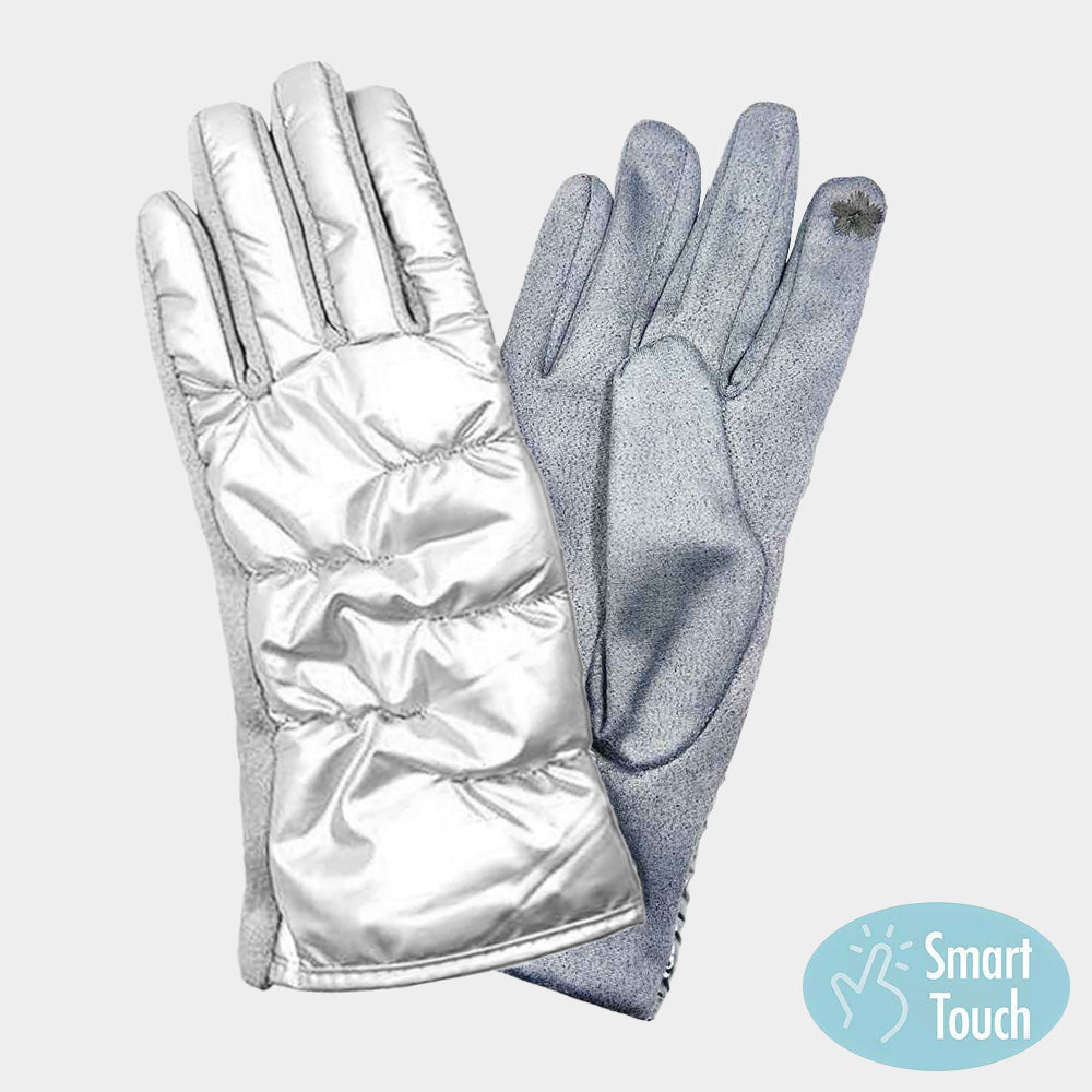 Women's Puffer Smart Touch Gloves