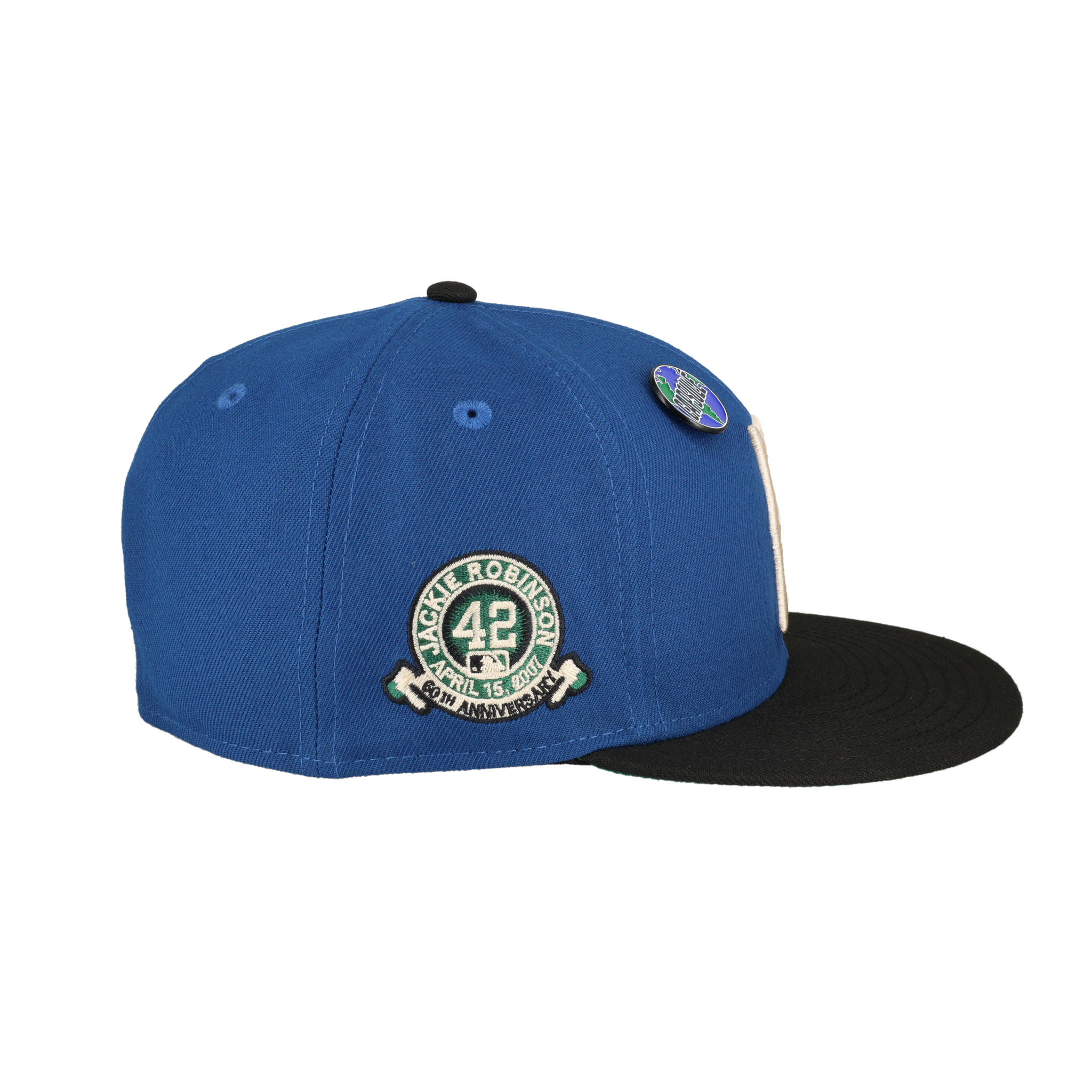 Brooklyn Dodgers Globe Collection 60th Anniversary Patch Fitted Hat