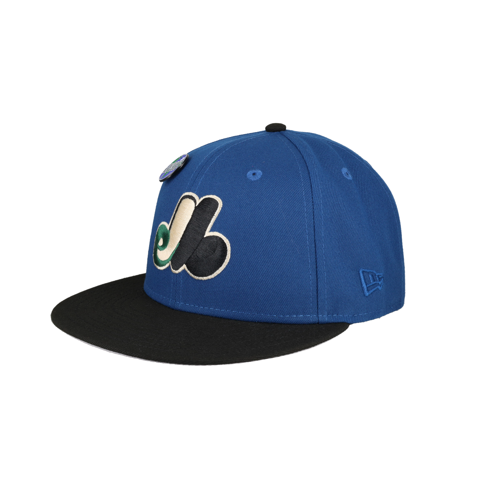 Montreal Expos Globe Collection 25th Anniversary Patch Fitted Hat