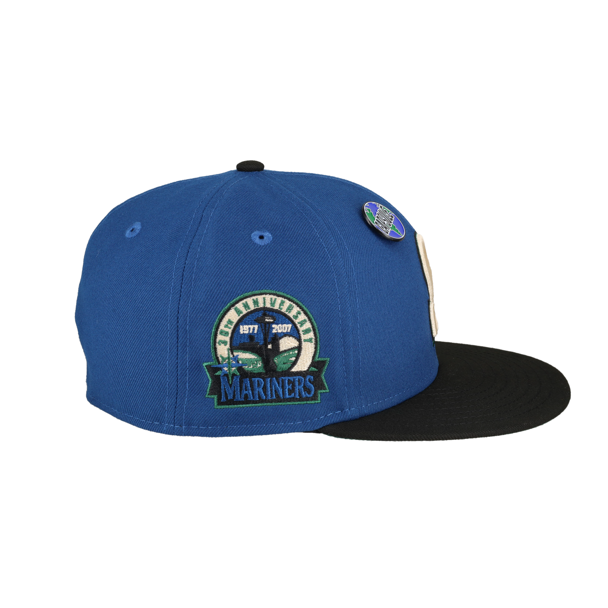 Seattle Mariners Globe Collection 30th Anniversary Patch Fitted Hat