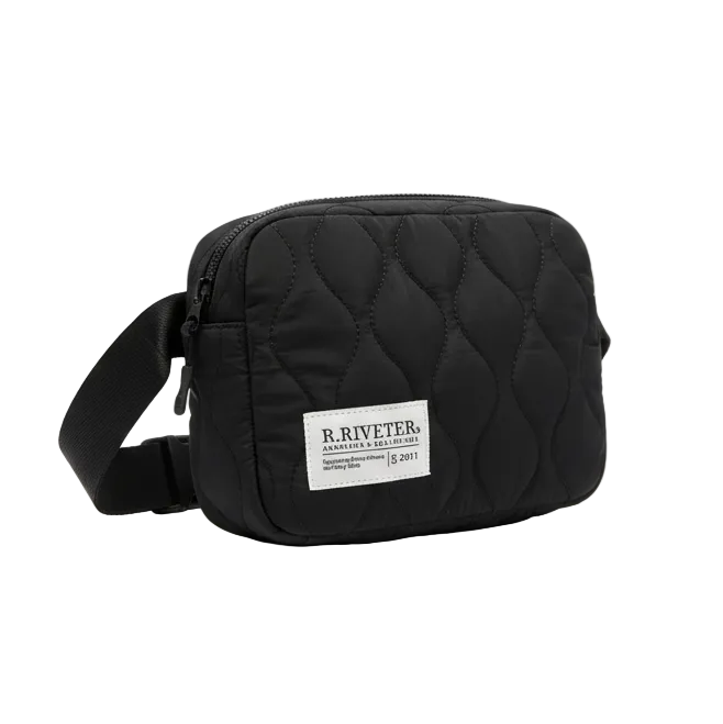 Augusta Belt Bag | Black Woobie Quilted