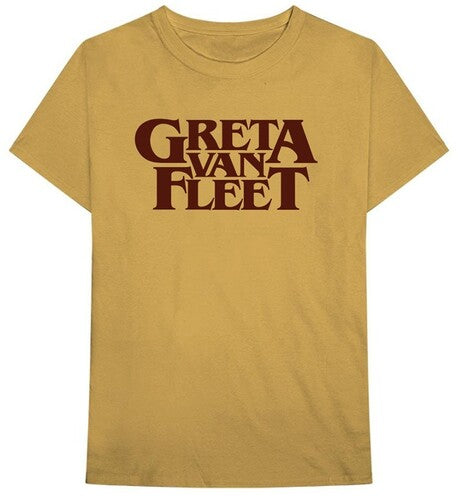 Greta Van Fleet Logo Old Gold Unisex Short Sleeve T-shirt XL [T-Shirt]