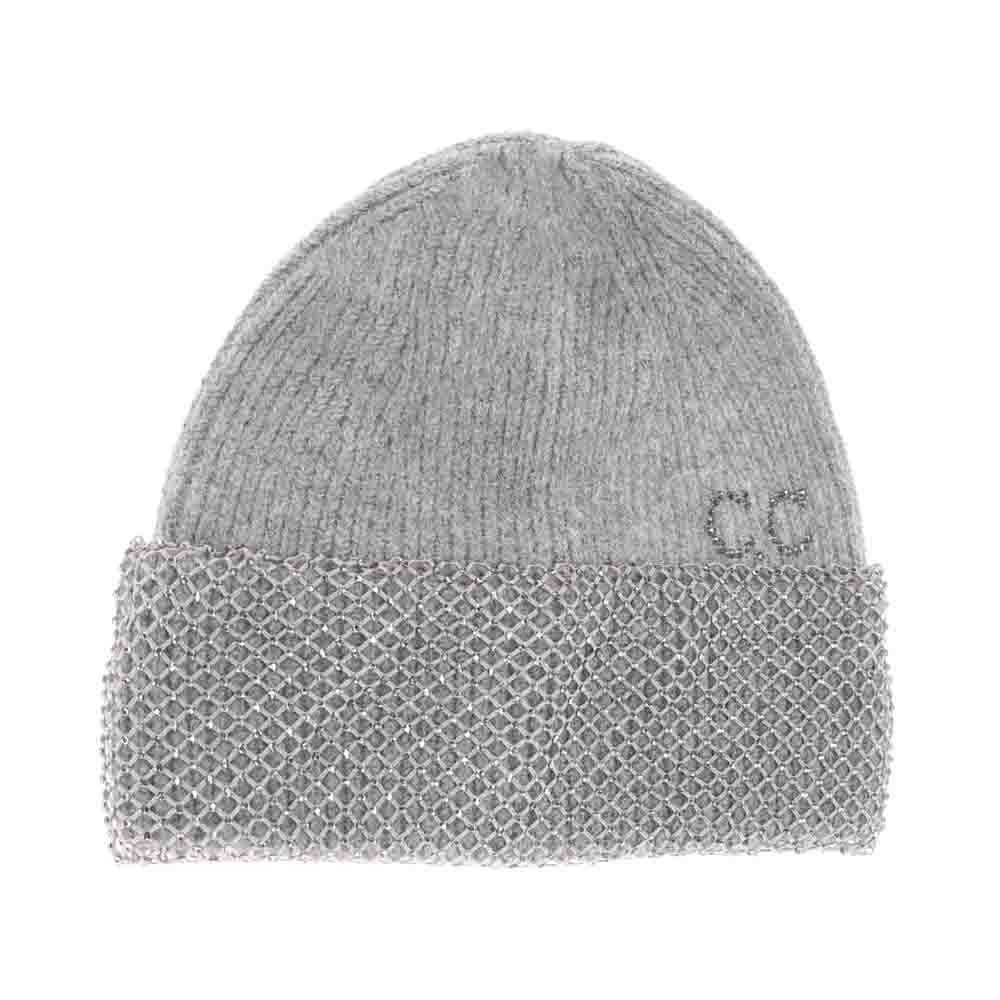 Rhinestone Net Cuff C.C Beanie