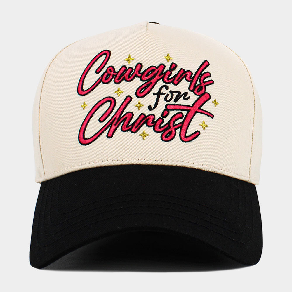 Cowgirls for Christ Embroidered Baseball Hat