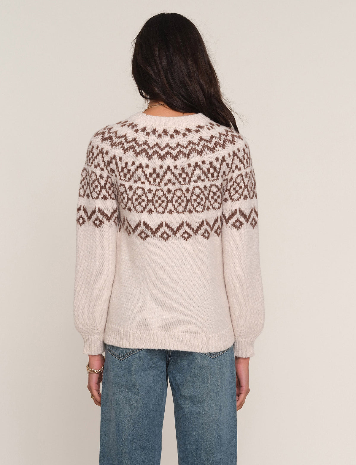 Kieran Sweater in ecru, back