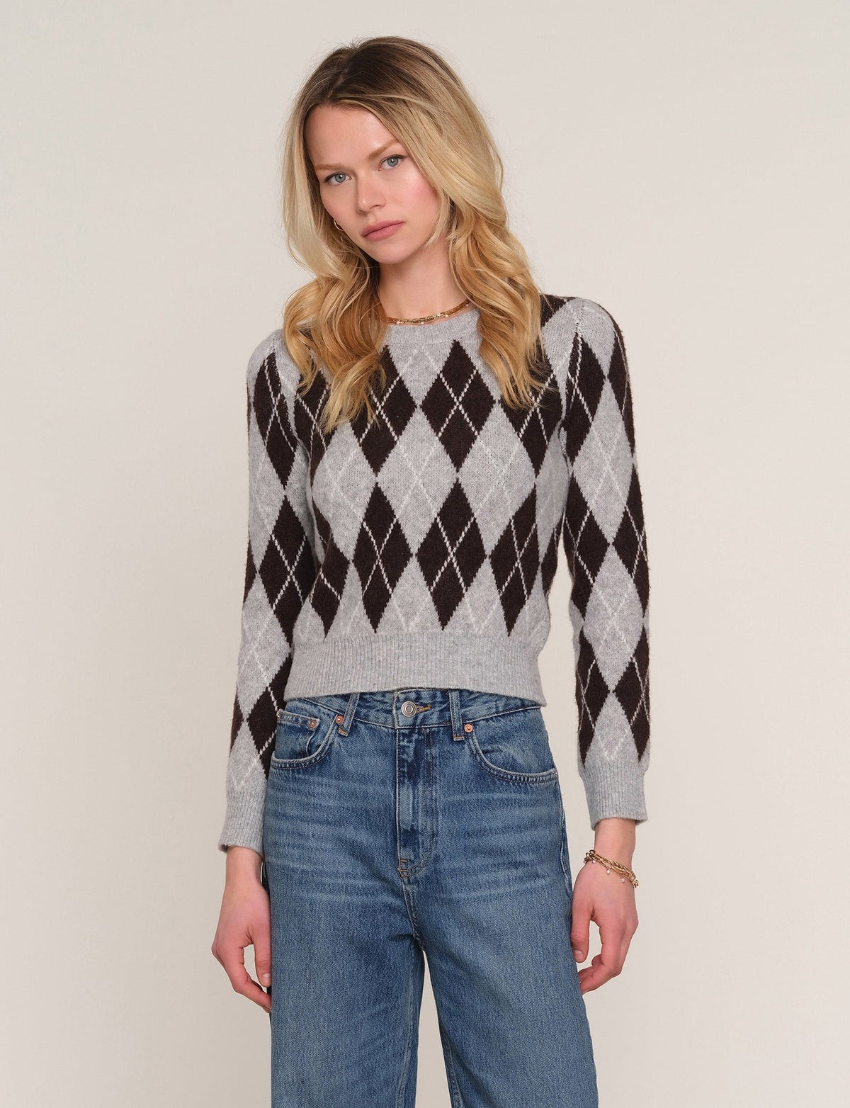 Sweeney Sweater in heather, front