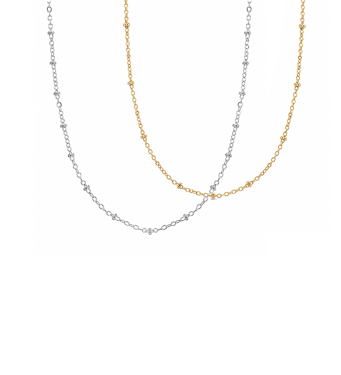 Hera Beaded Sterling Silver or Gold Plated Chain