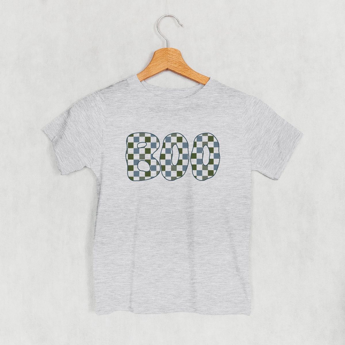 Boo Checkered (Blue & Green) (Kids)