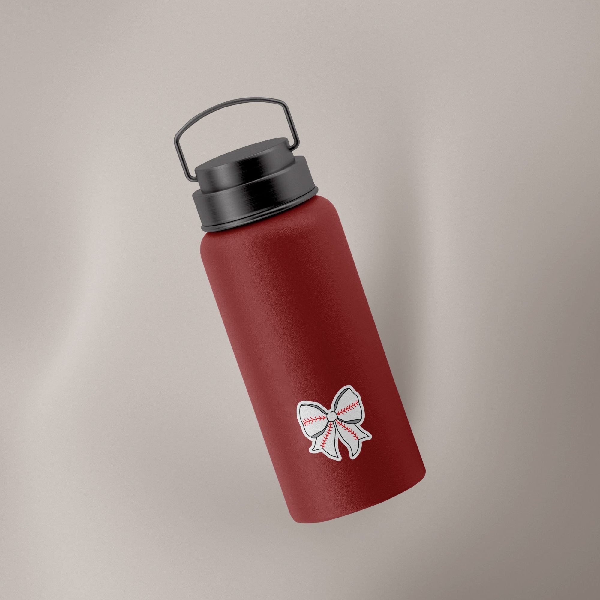Baseball Bow Decal