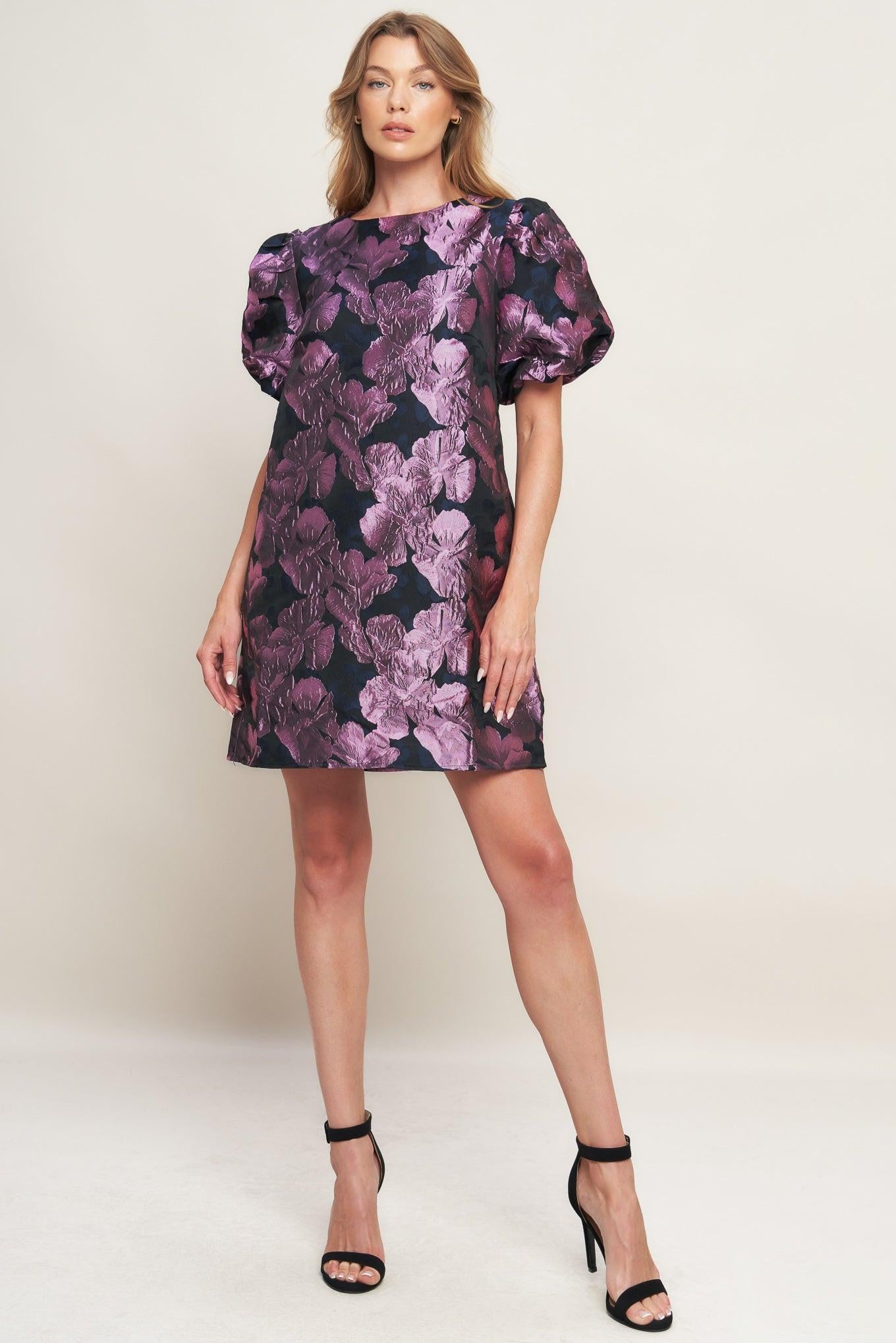 PARTY PERFECT WOVEN MINI DRESS