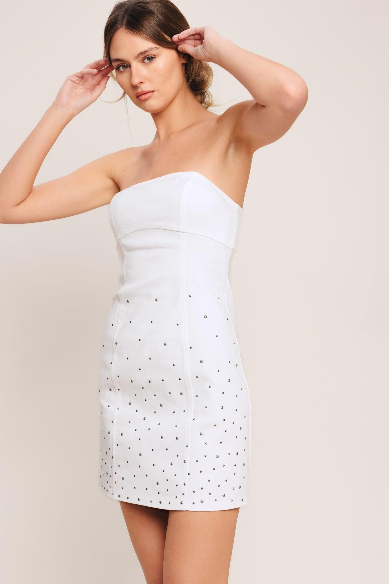 CITY TO COAST WOVEN MINI DRESS