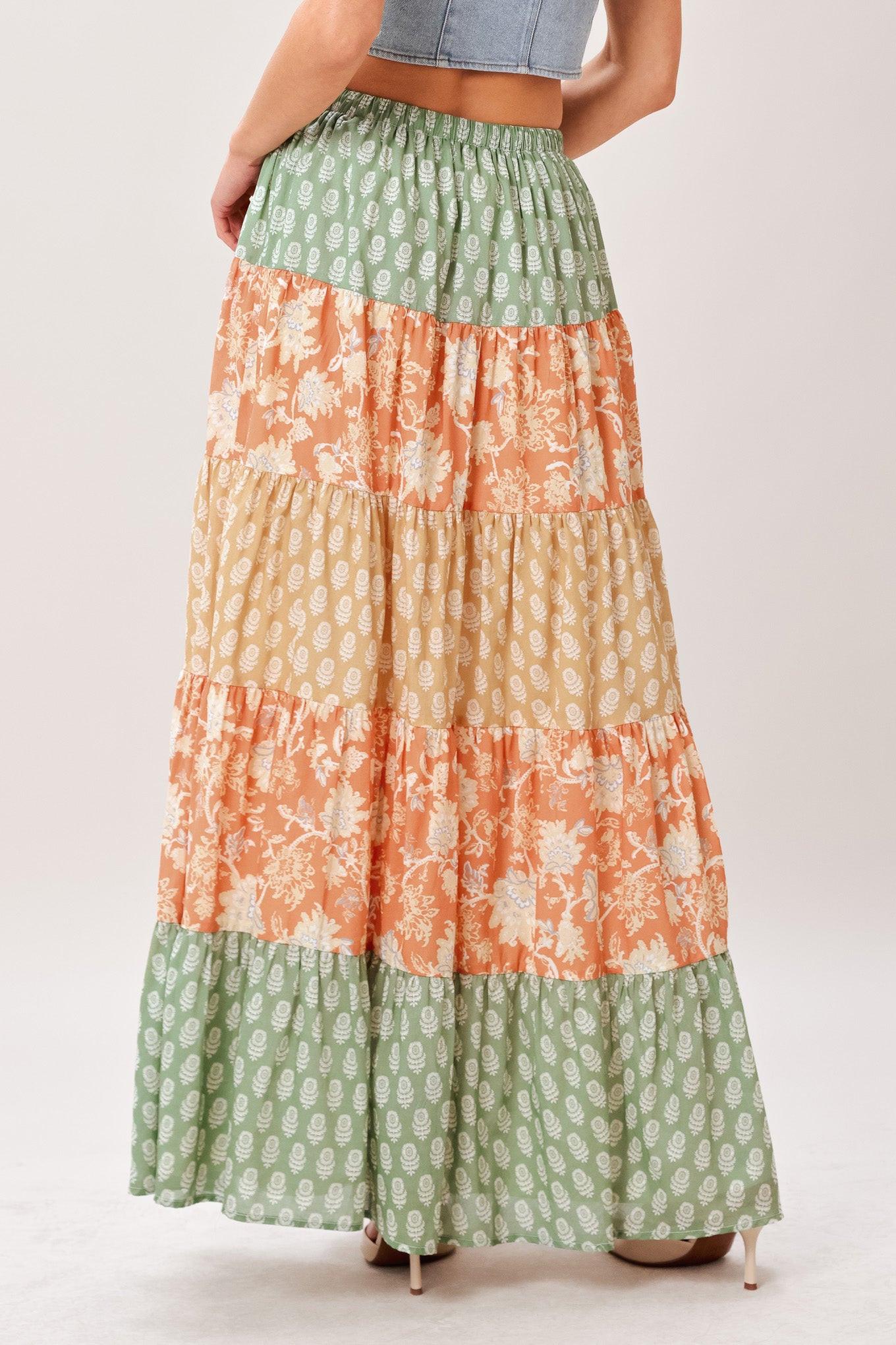 TERRA FLOW MIDI PRAIRIE SKIRT