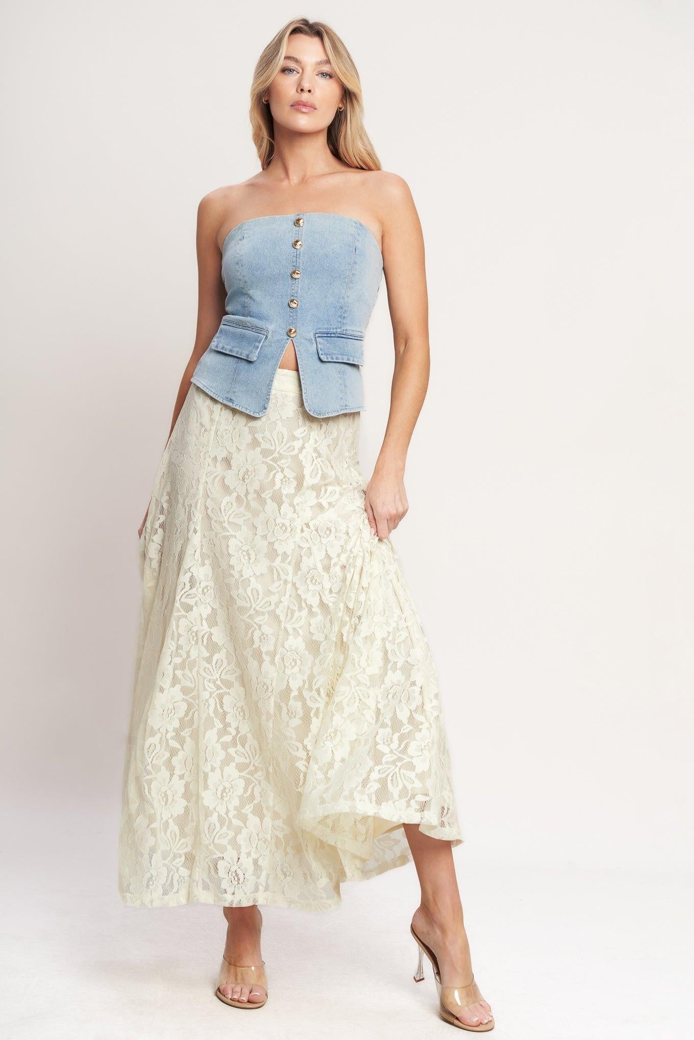 BALLET MUSE WOVEN LACE SKIRT