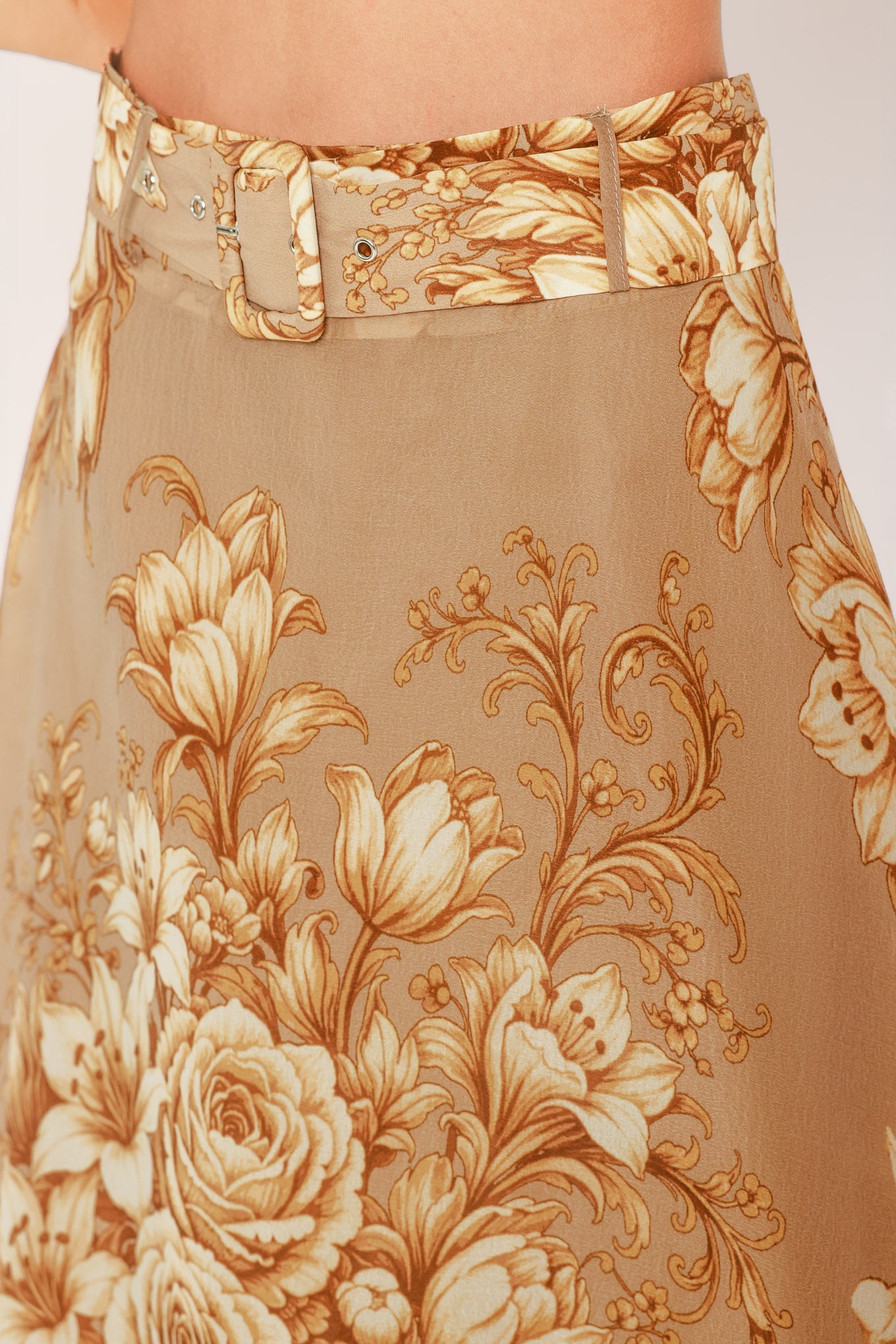 MOONLIT GARDEN PRINTED MAXI SKIRT
