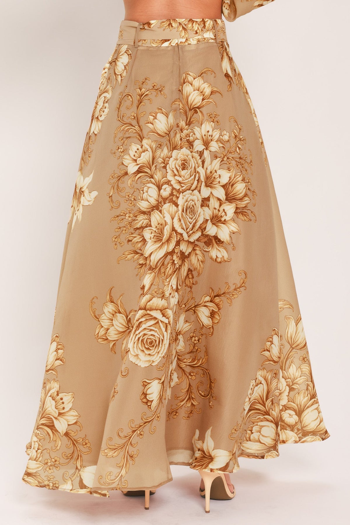 MOONLIT GARDEN PRINTED MAXI SKIRT
