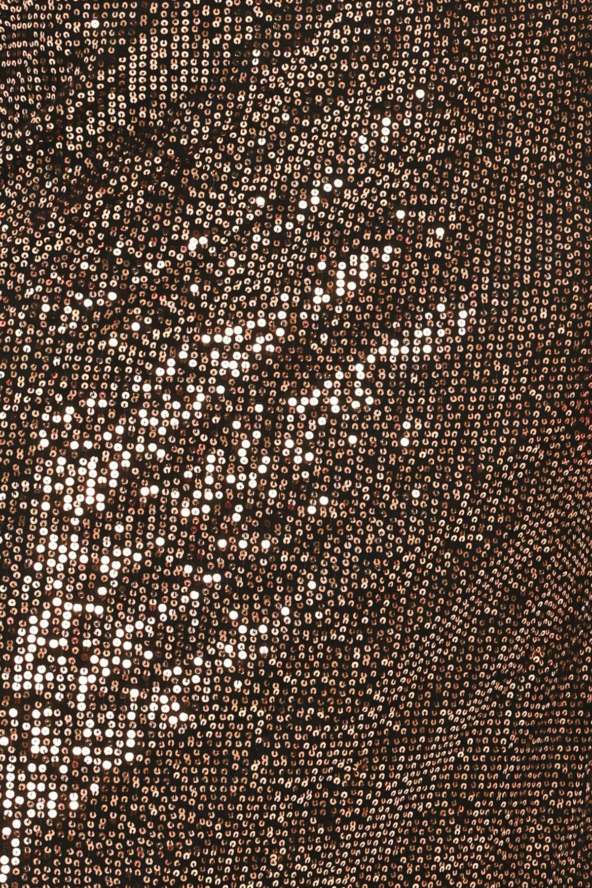 BRONZE LUSTER BRONZE/BLACK SEQUIN LACE-HEM MIDI SKIRT