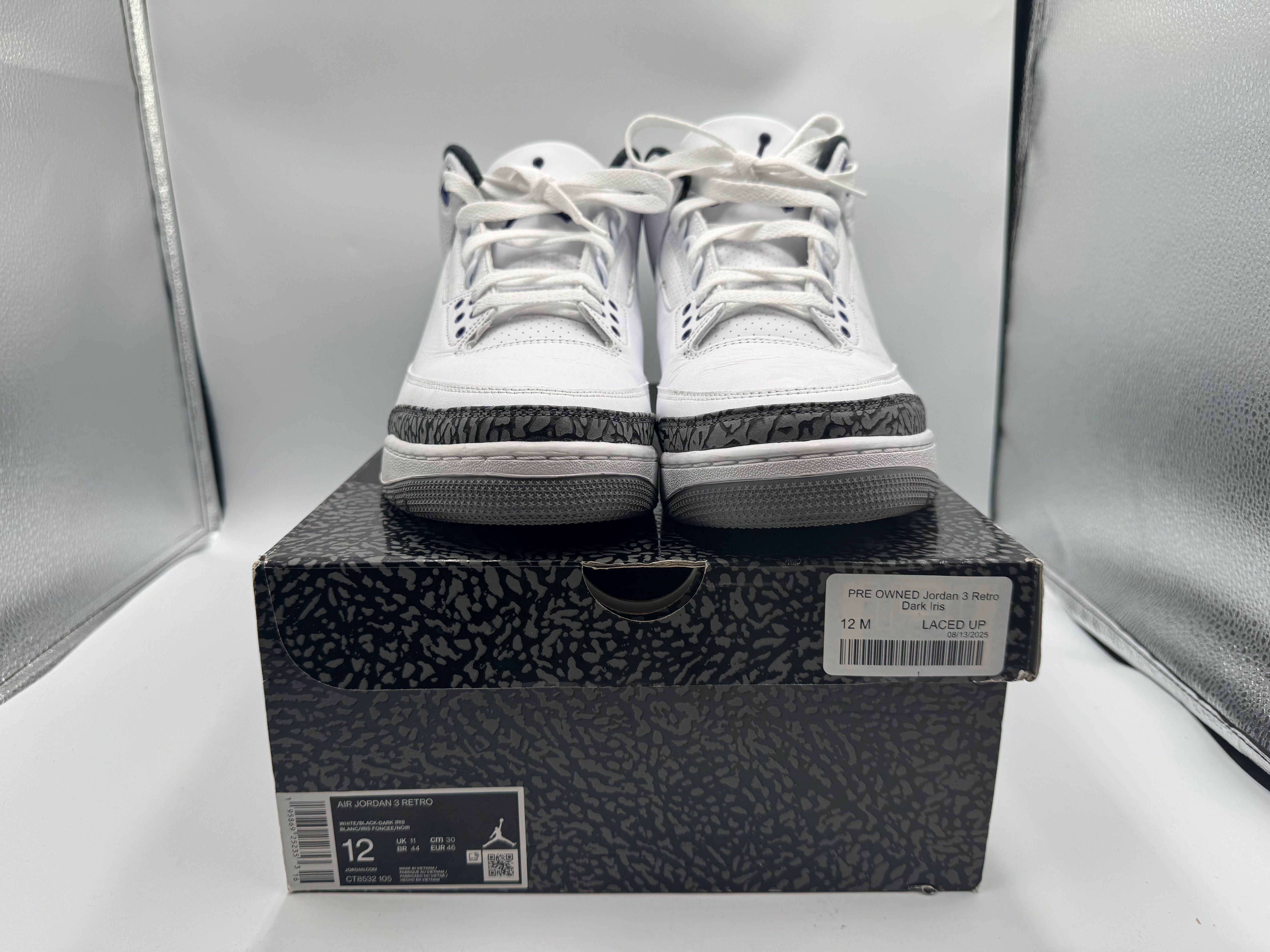 PRE OWNED Jordan 3 Retro Dark Iris