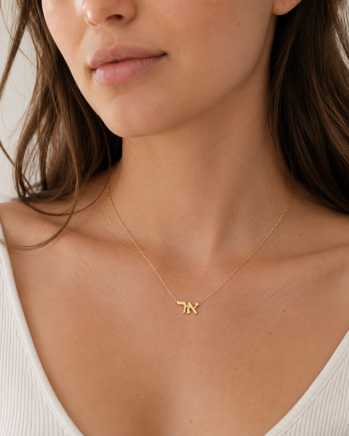 Liran Initials Diamond Necklace
