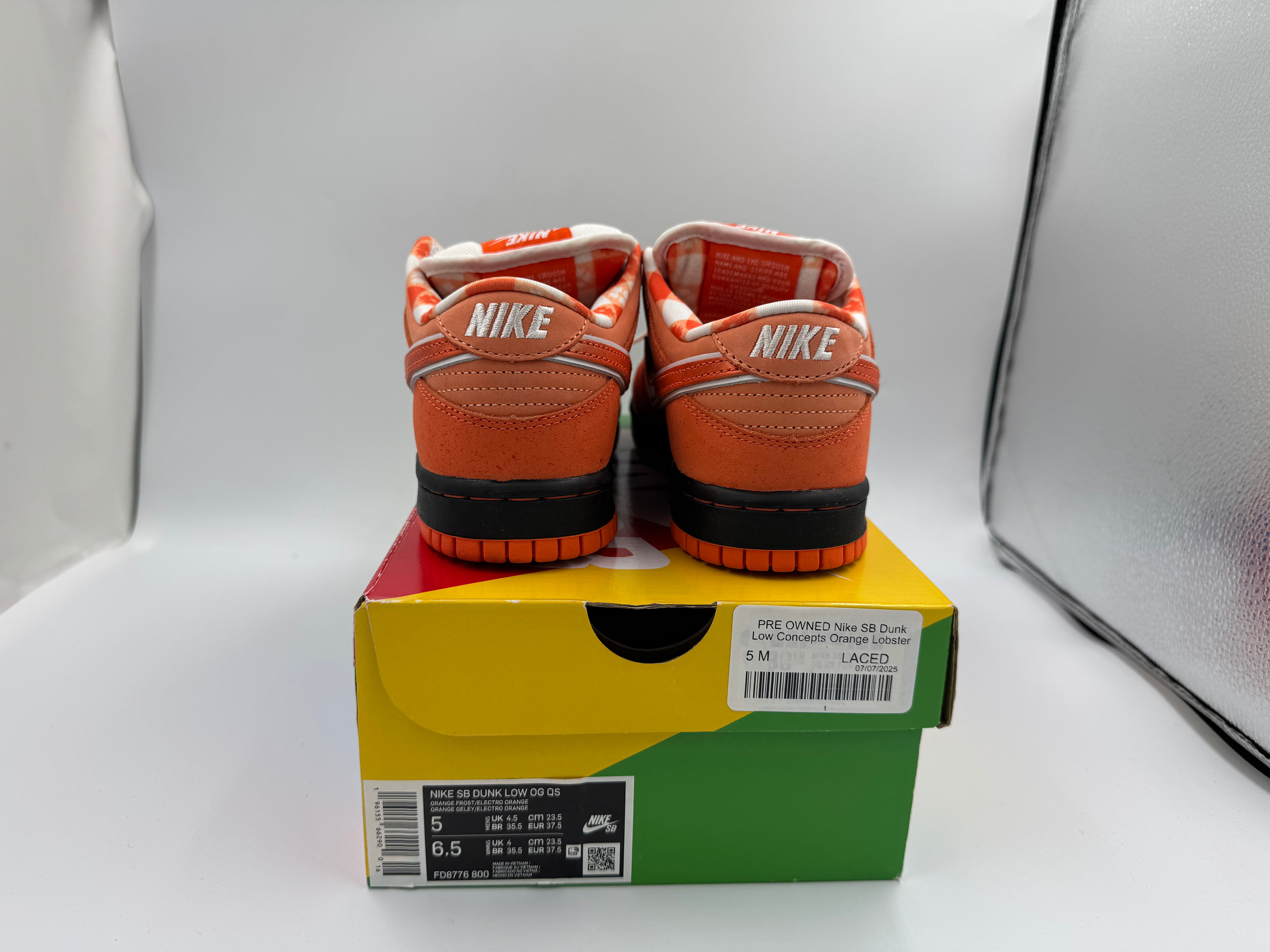 PRE OWNED Nike SB Dunk Low Concepts Orange Lobster