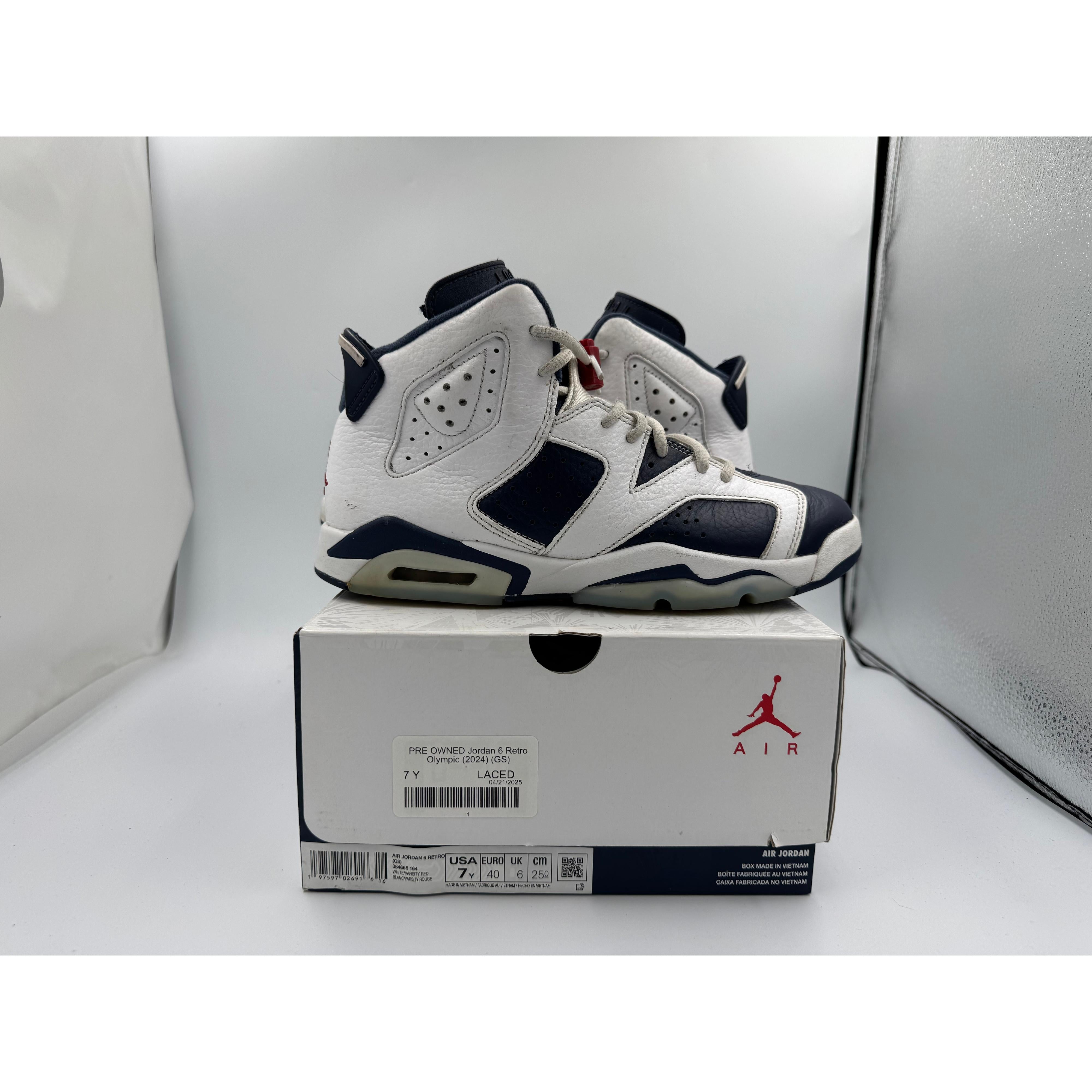 PRE OWNED Jordan 6 Retro Olympic (2024) (GS)