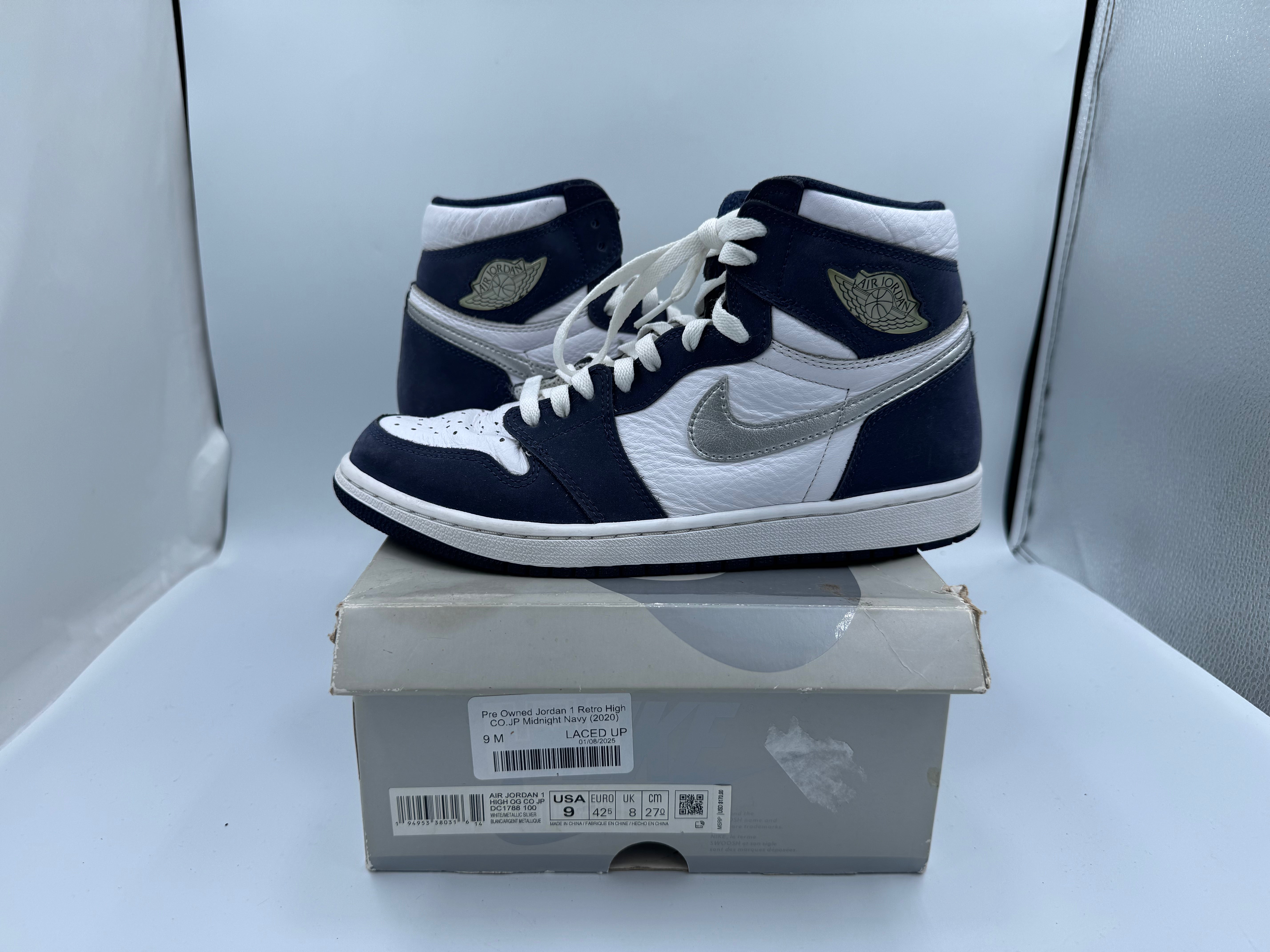 Pre Owned Jordan 1 Retro High CO.JP Midnight Navy (2020)