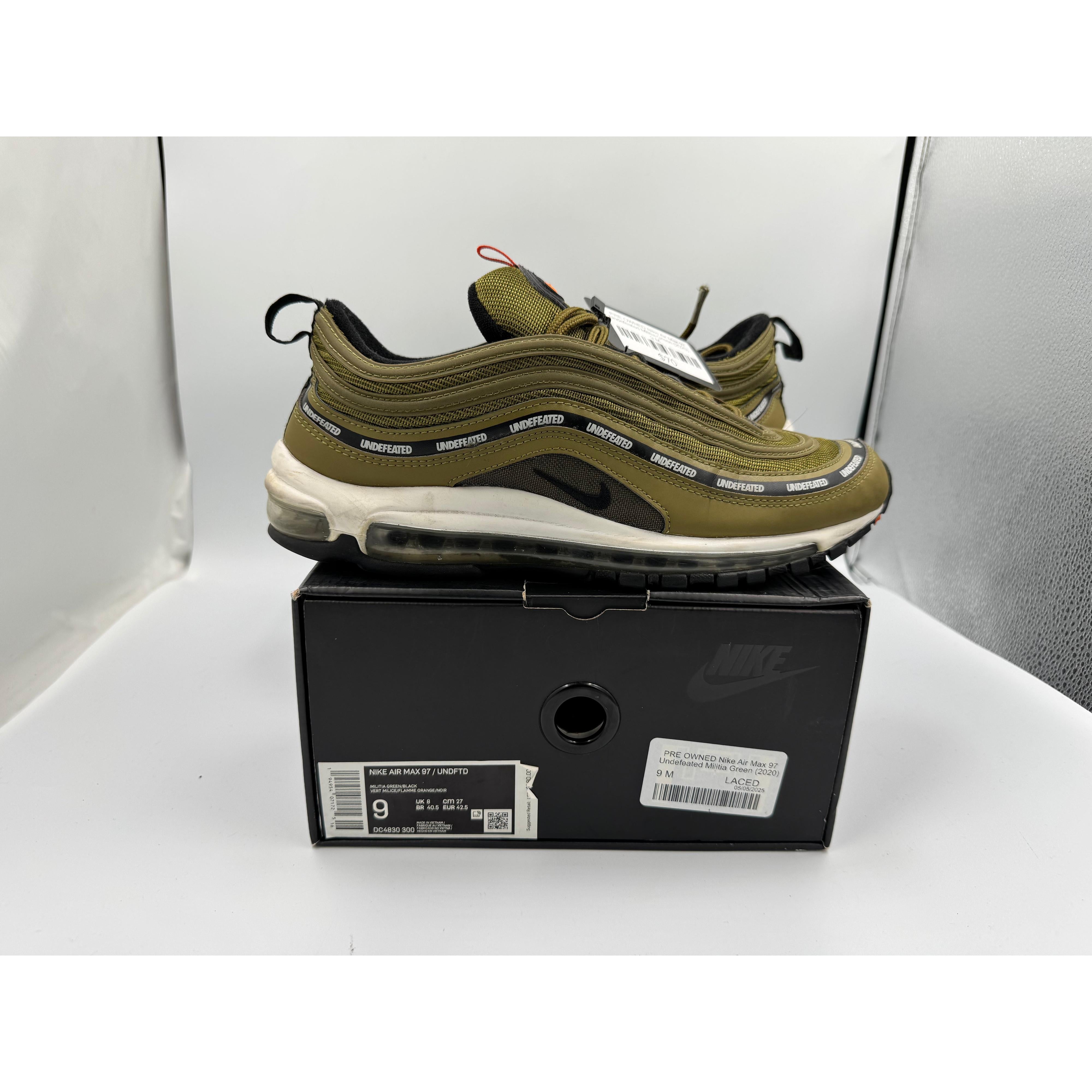 PRE OWNED Nike Air Max 97 Undefeated Militia Green (2020)